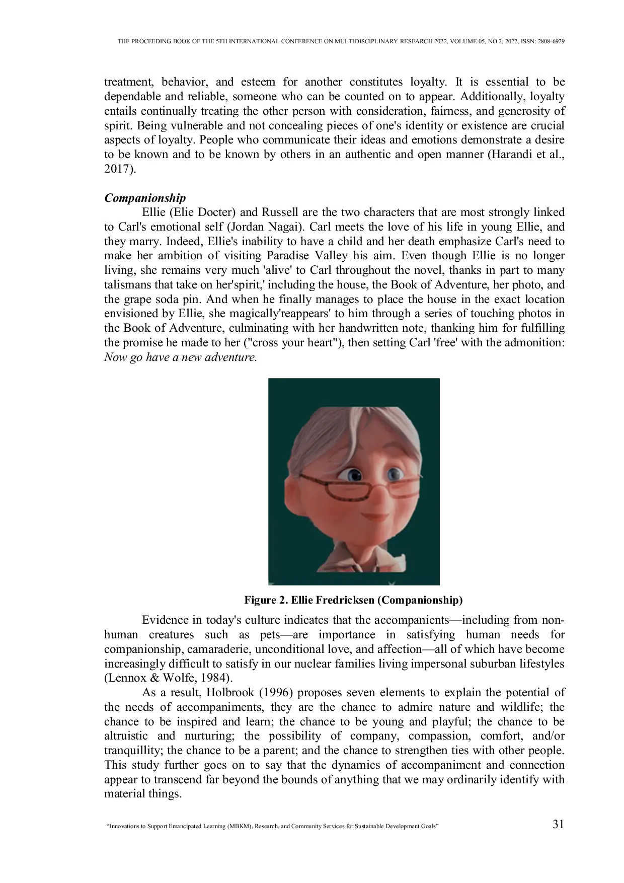 JURIS Characters and Characterization in Up Movie Philosophical Value Obtainment