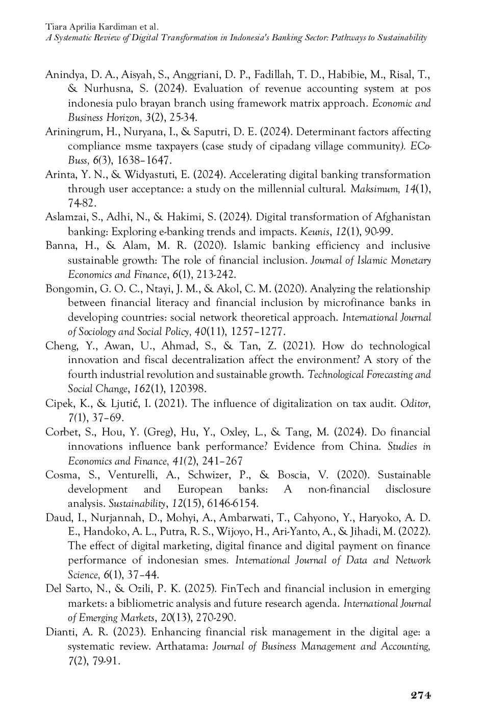 JURIS Digital Transformation Sustainability in Indonesia s Banking Sector A Systematic Review