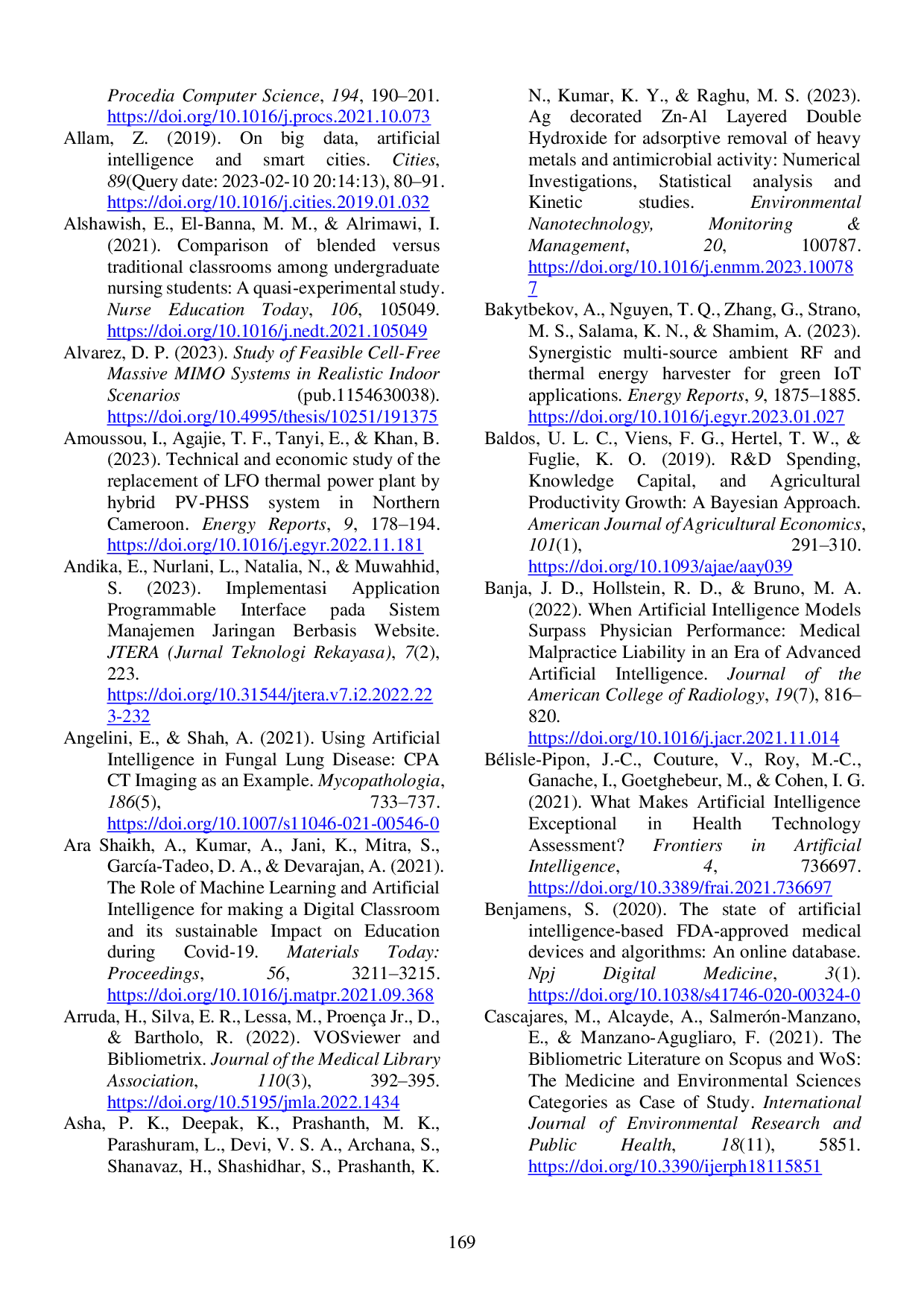 JURIS Artificial Intelligence as a Support for Arabic Language Learning in Higher Education with VOSviewer Analysis