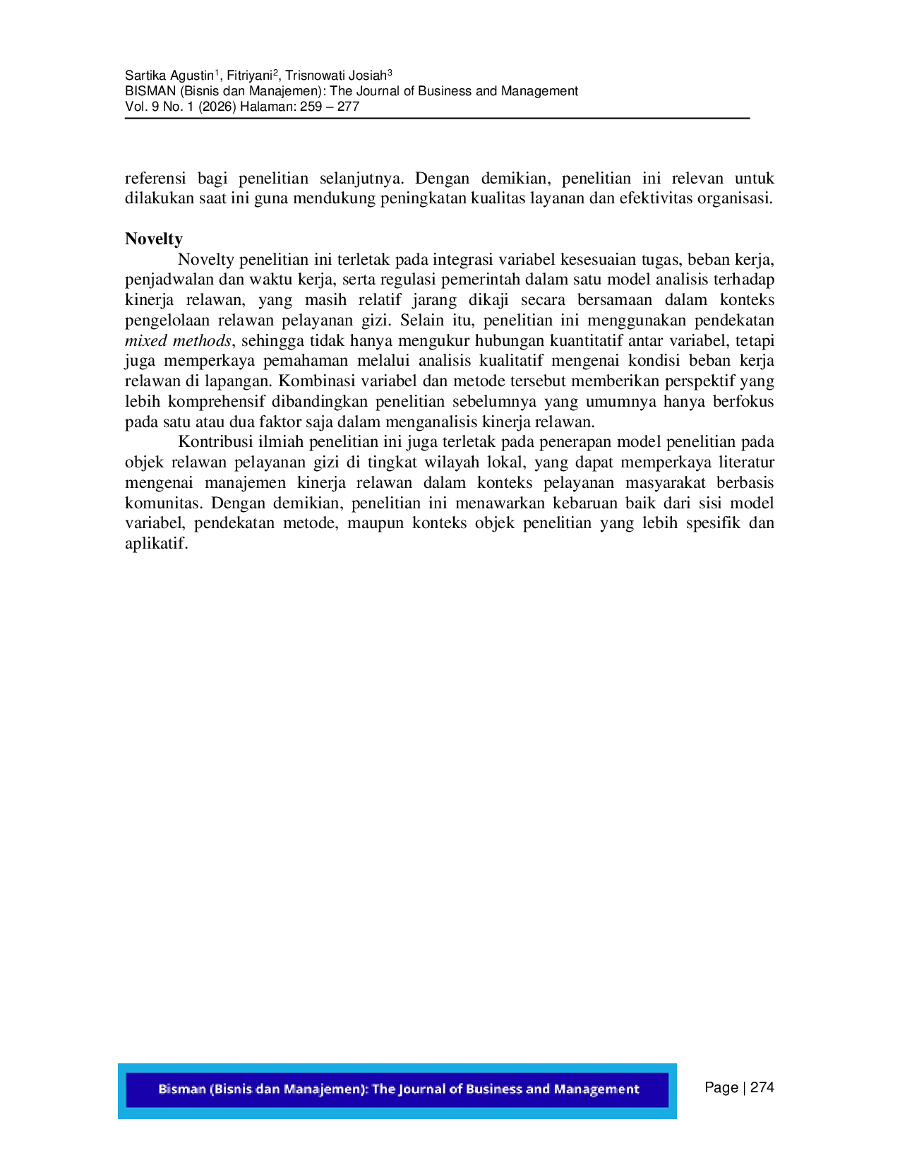 JURIS Evaluasi Kesesuaian Tugas Beban Kerja Penjadwalan Waktu Kerja dan Regulasi Pemerintah Terhadap Kinerja Relawan SPPG