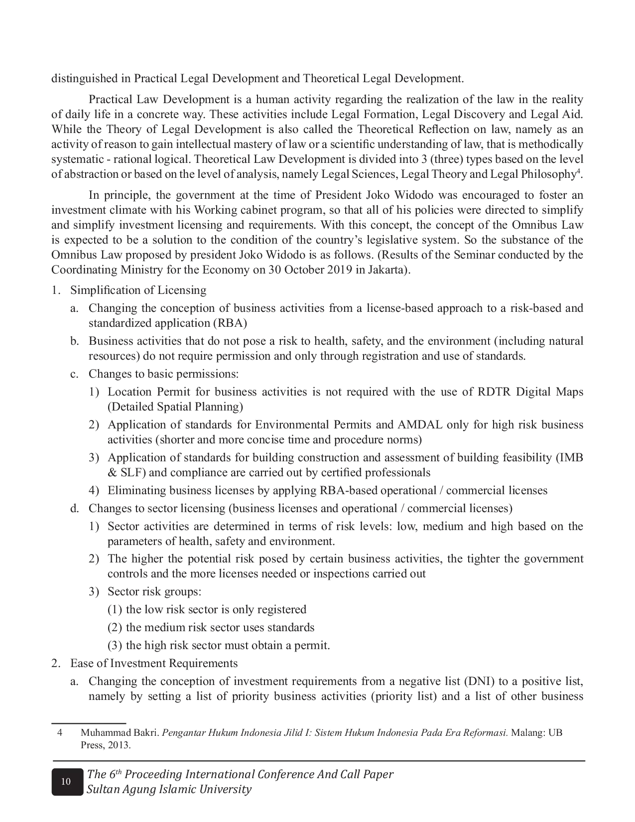 JURIS Omnibus Law Opportunities And Challenges Towards Entrepreneurs And Labor Comparative Review Law