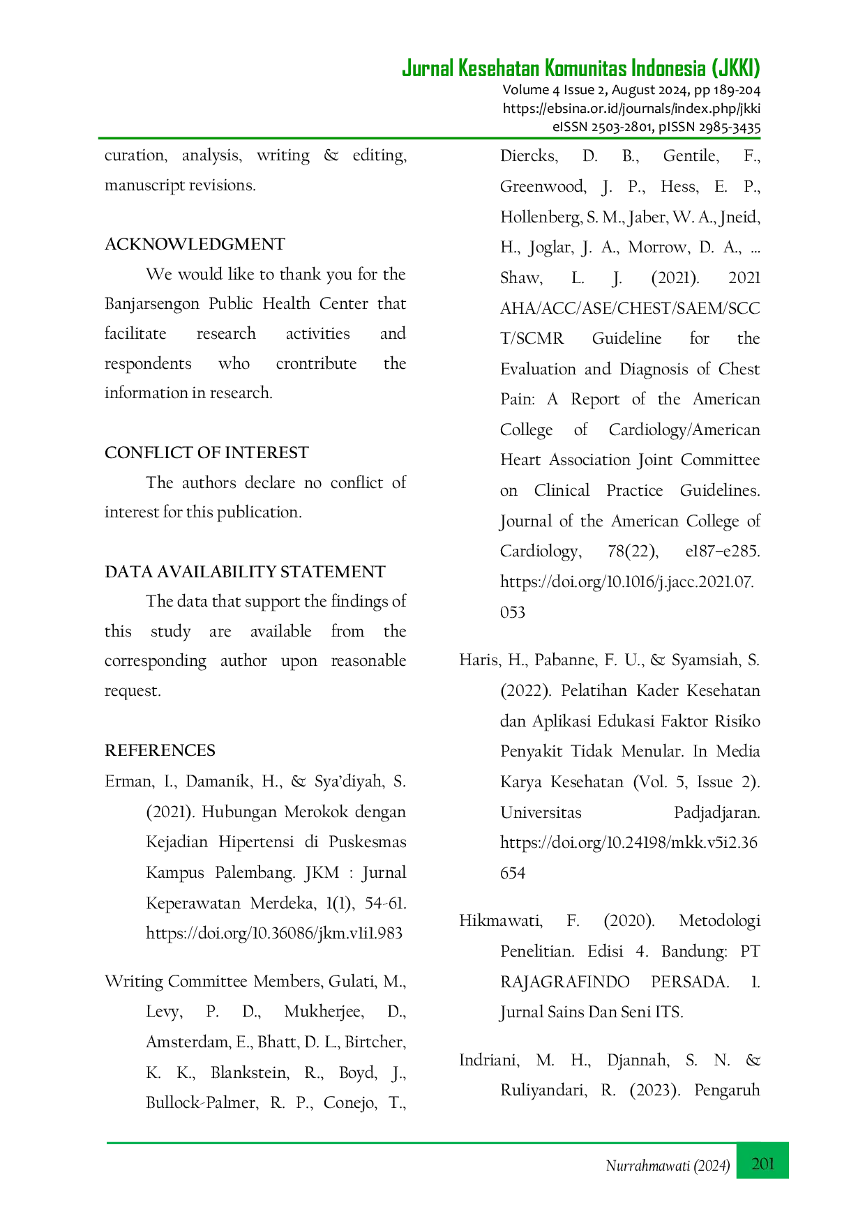 JURIS Community Nursing Care Unhealthy Lifestyle as A Risk Factor of Hypertension in Older Adults in Rural Areas