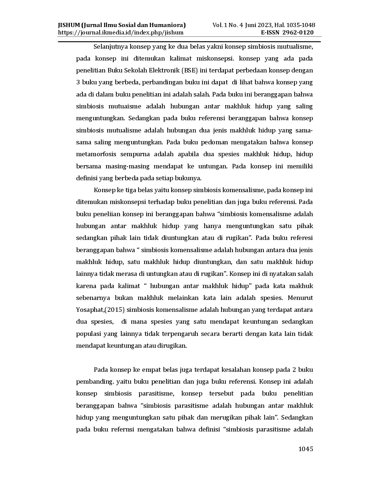 juris Studi Tentang Konsep Konsep IPA Dalam Buku Pelajaran Sekolah Dasar Yang Mengalami Miskonsepsi