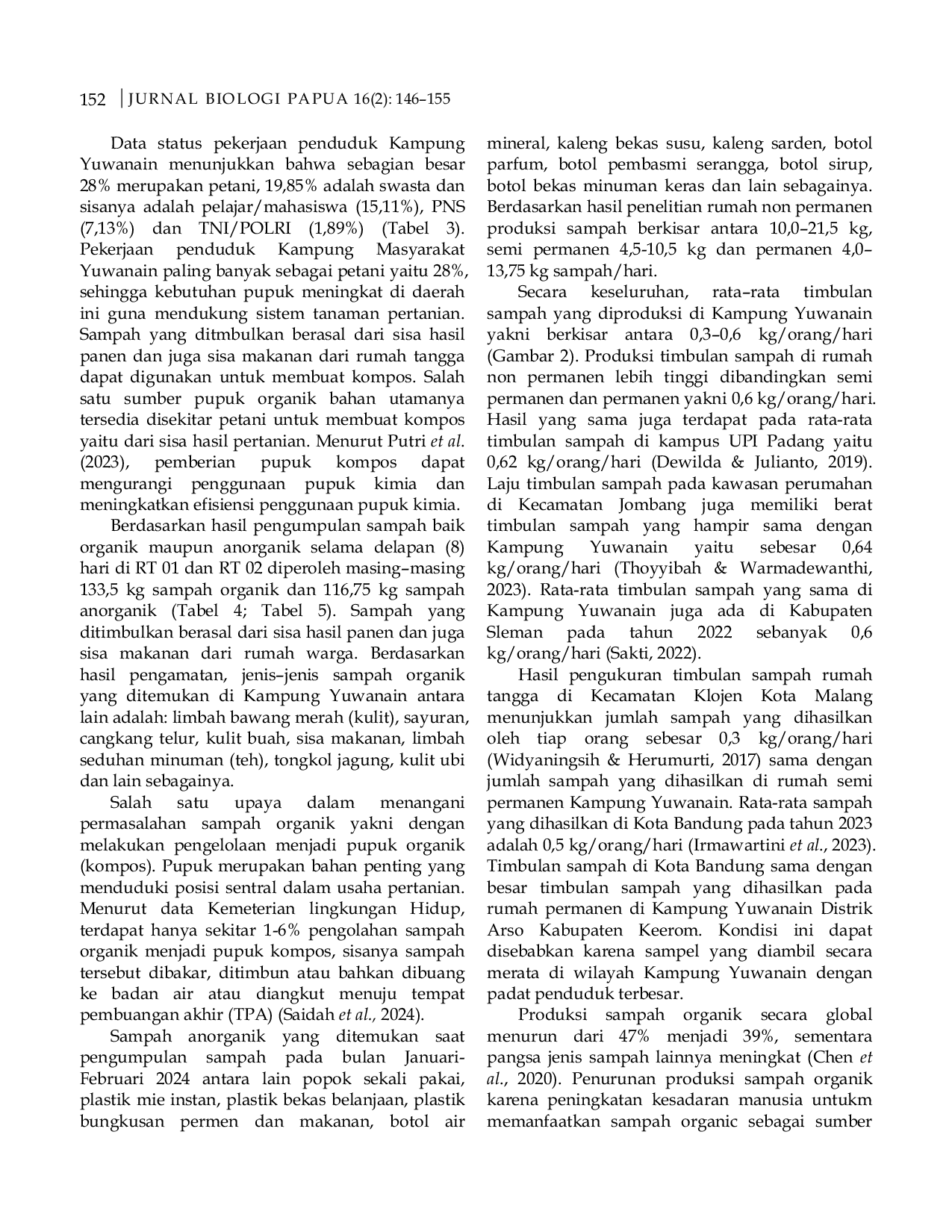 JURIS Strategi Pengelolaan Timbulan Sampah Organik Melalui Konversi Produksi Kompos di Kabupaten Keerom Papua