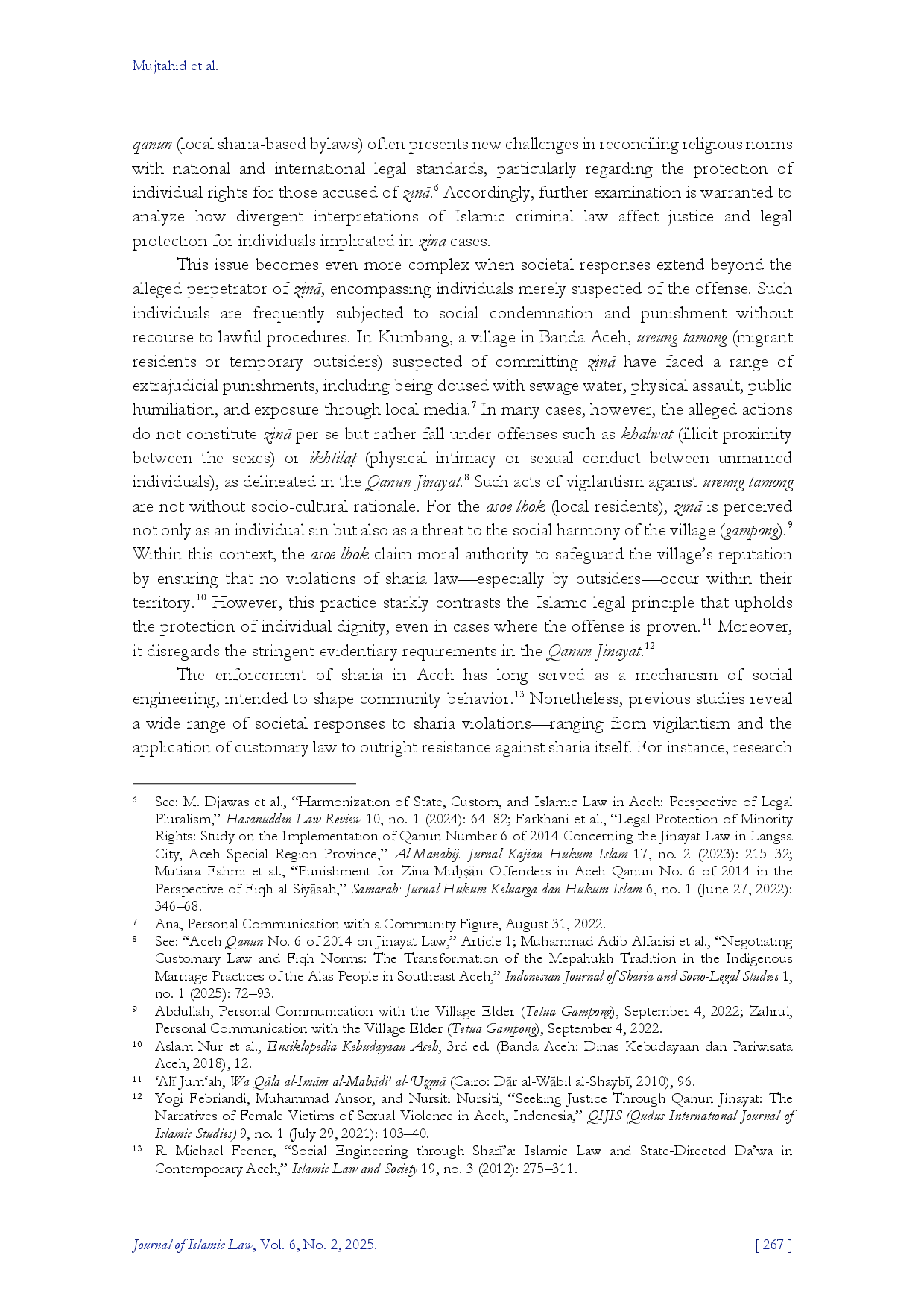 juris Social Labeling Power and Deviancy Amplification Community Stigmatization of Migrant Residents in Adultery Cases in Banda Aceh