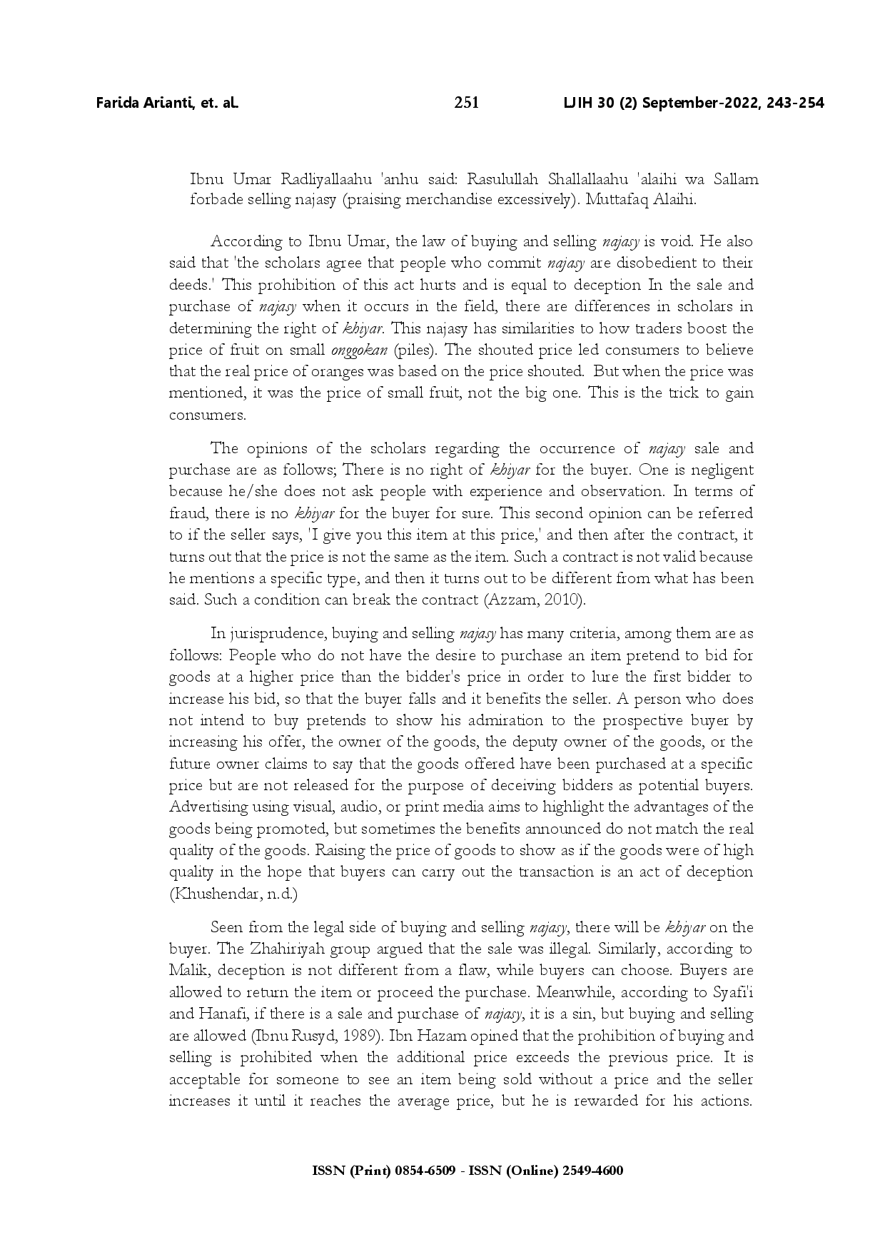 juris Fruit sale strategy with the lowest price sorakan cheering in the view of Fiqh Muamalah