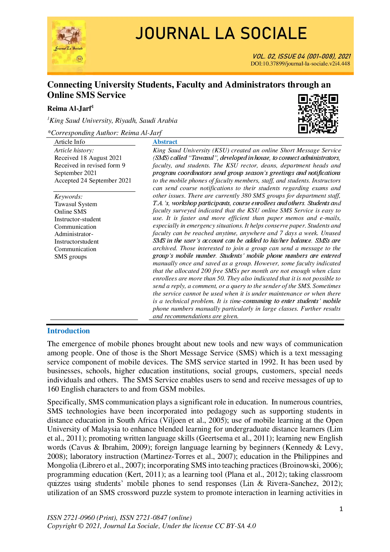 juris Connecting University Students Faculty and Administrators through an Online SMS Service