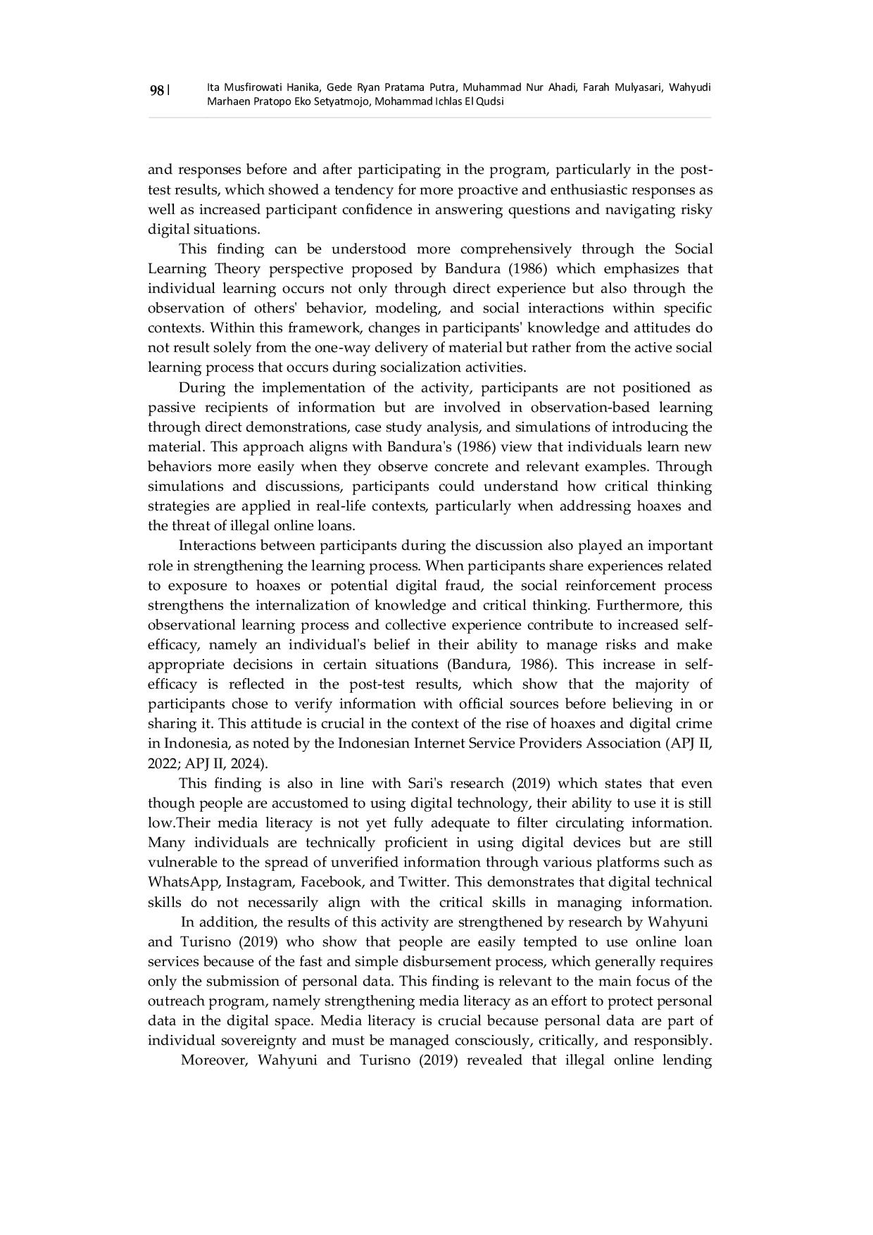 JURIS Strengthening Media Literacy In Personal Data Protection And Understanding Online Loan Fraud Modes