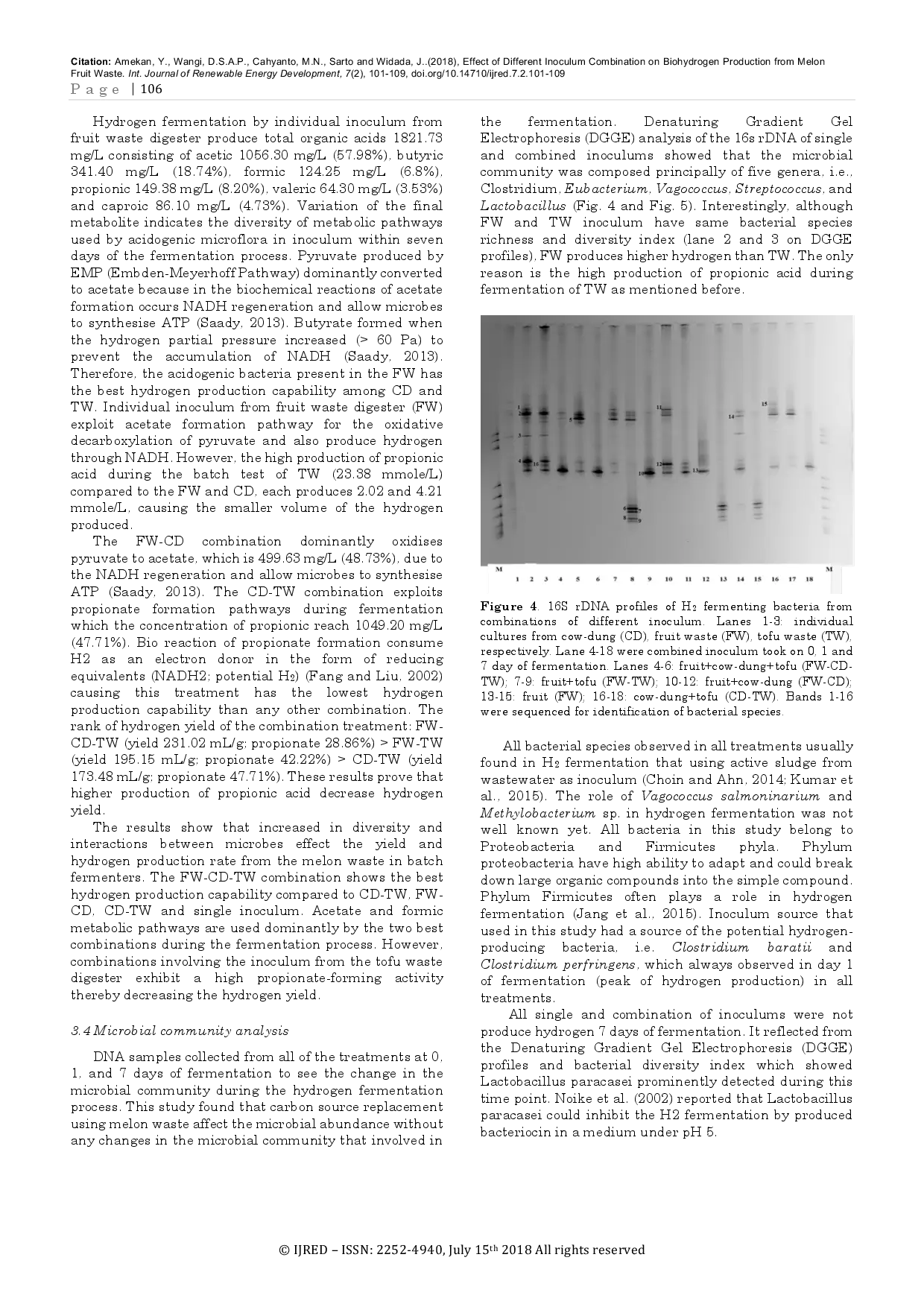 juris Effect of Different Inoculum Combination on Biohydrogen Production from Melon Fruit Waste