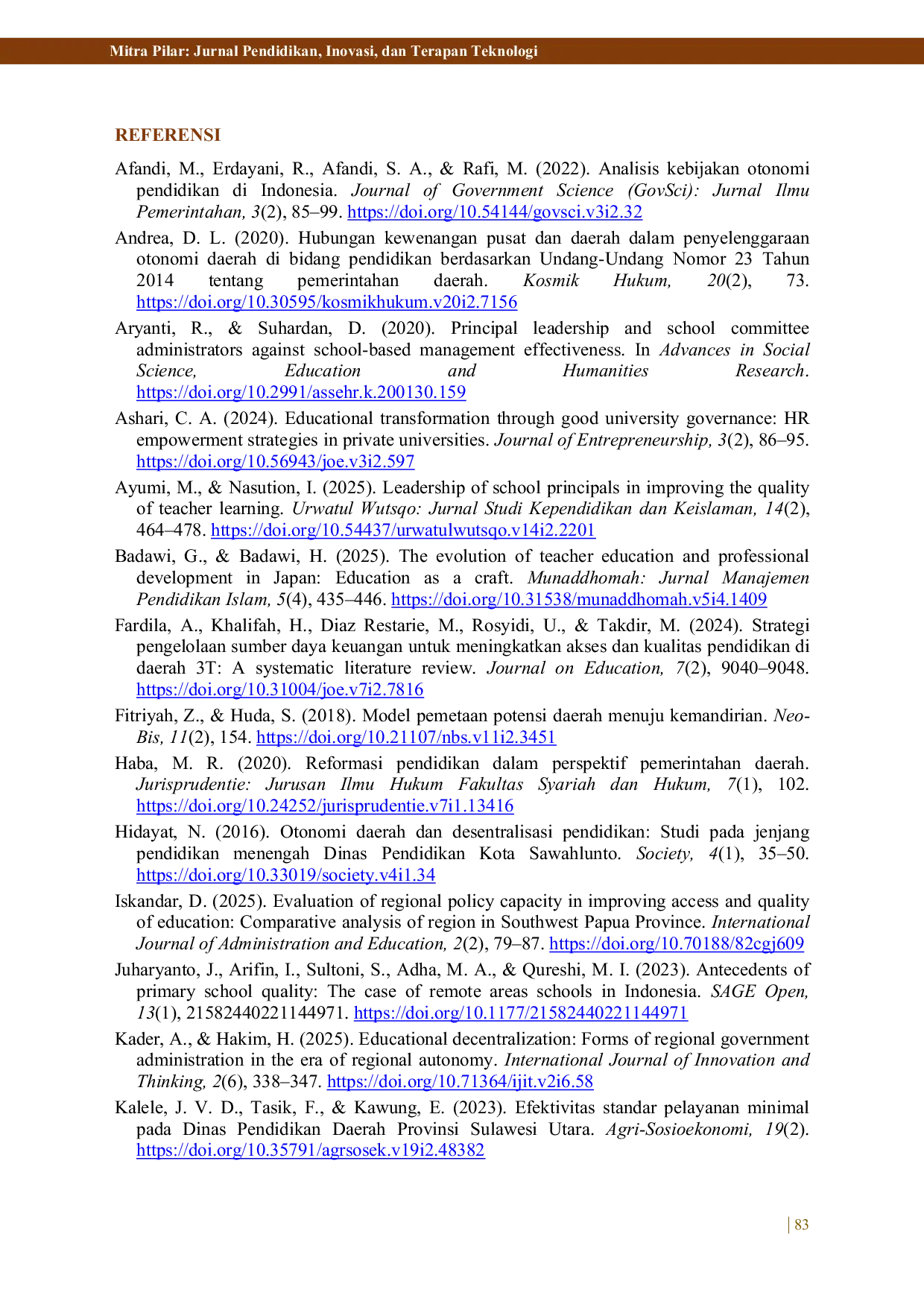 JURIS Dampak Desentralisasi Pendidikan Terhadap Mutu Sekolah Analisis Perbandingan Indonesia dan Jepang