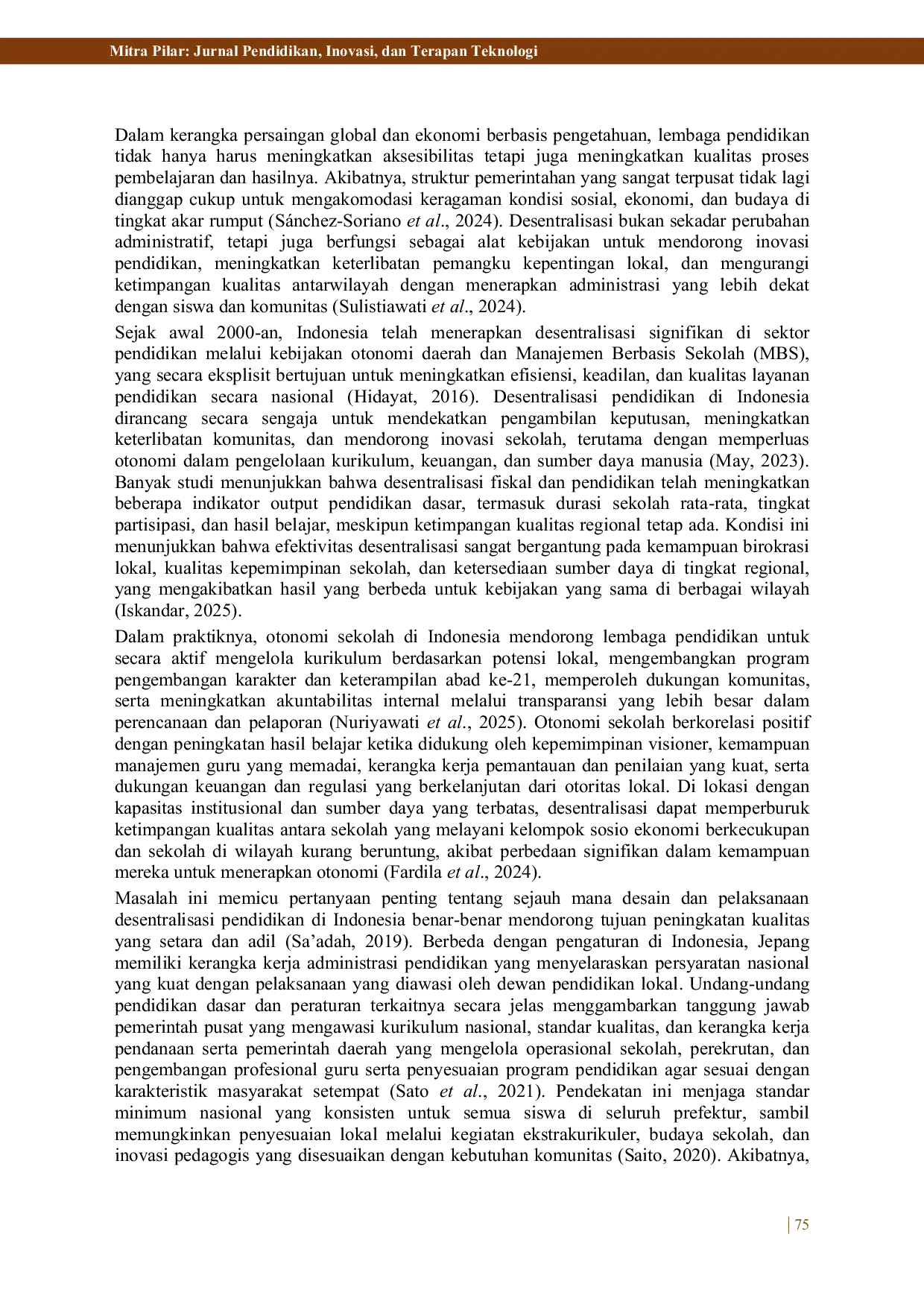 JURIS Dampak Desentralisasi Pendidikan Terhadap Mutu Sekolah Analisis Perbandingan Indonesia dan Jepang