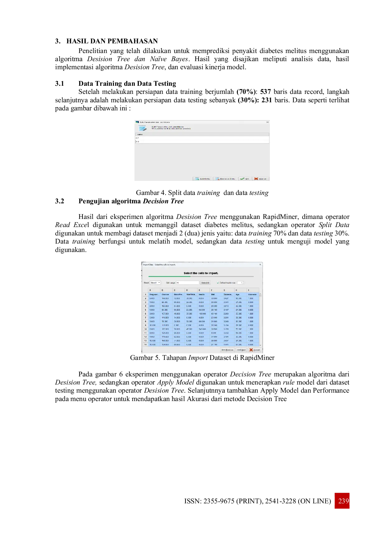 JURIS Analisis Prediksi Penyakit Diabetes Menggunakan Metode Decision Tree C4 5 Dan Naive Bayes