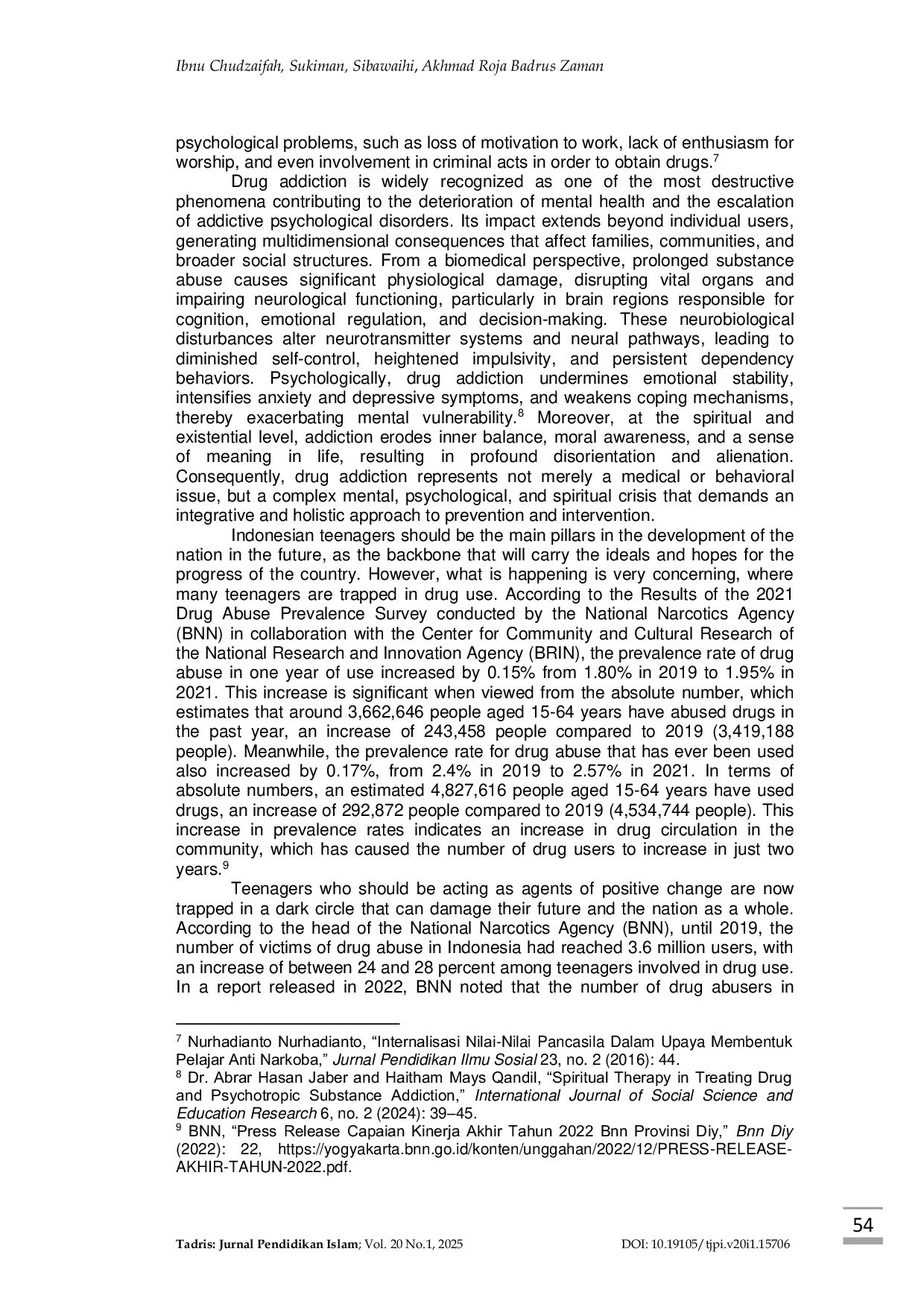 JURIS Islamic Religious Education in the Formation of Spiritual Resilience in Drug Users A Systematic Review of the Literature