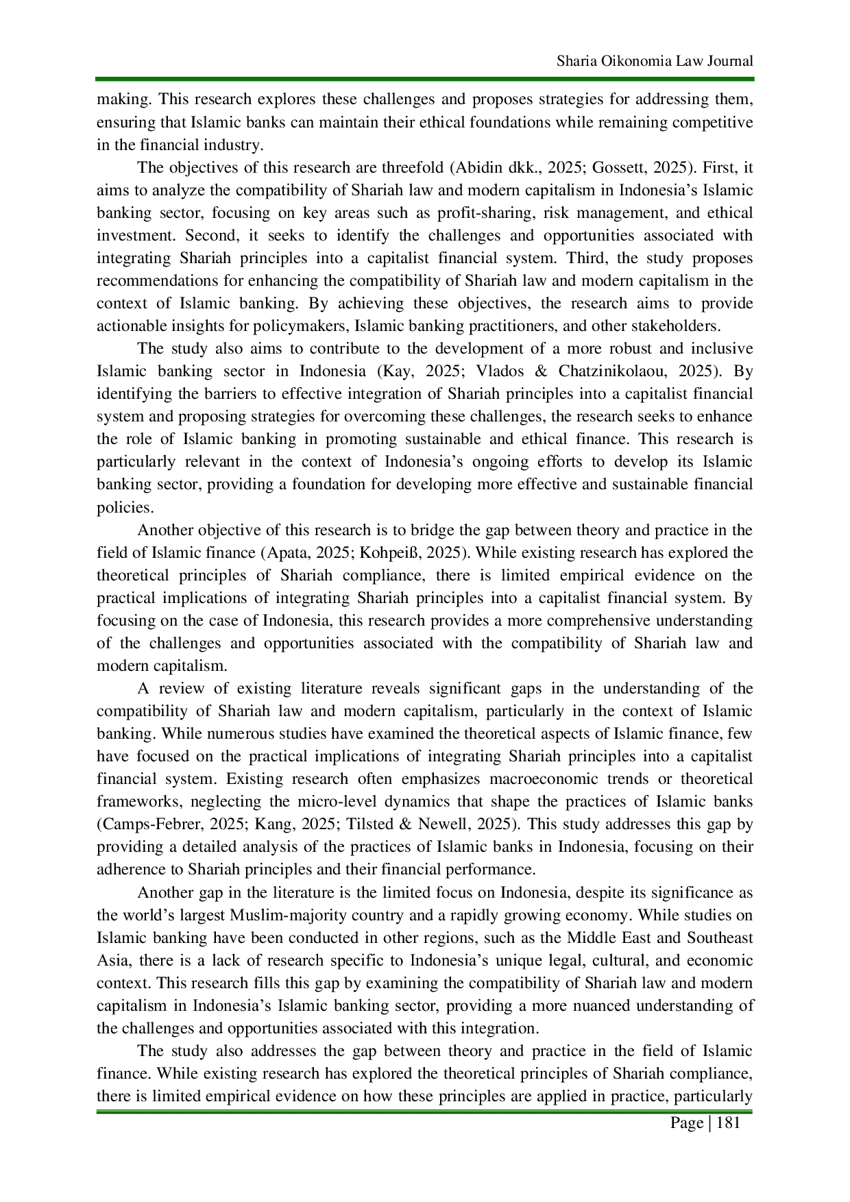 JURIS The Compatibility of Shariah Law and Modern Capitalism A Case Study of Indonesia s Islamic Banking Sector