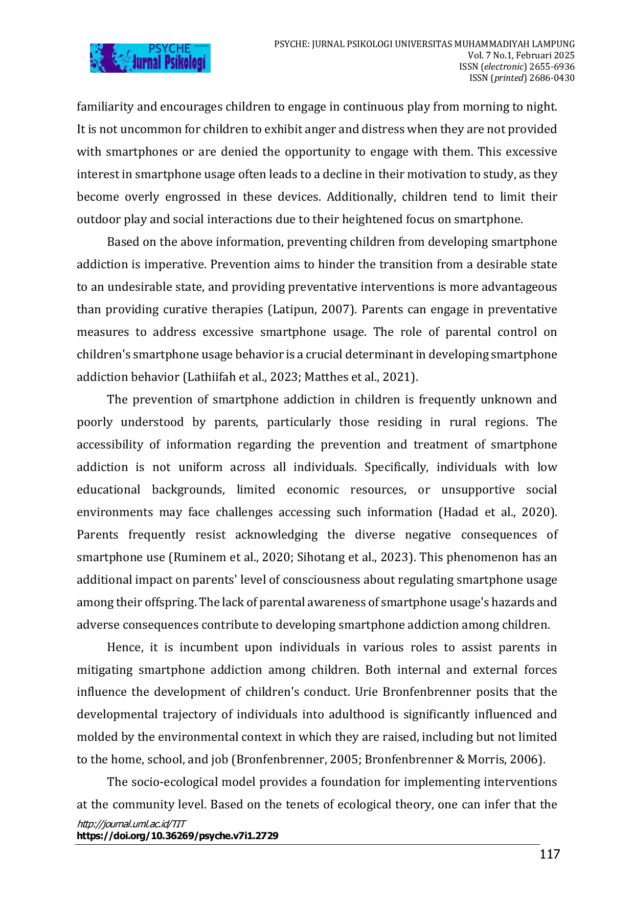 JURIS Psikoedukasi Untuk Mencegah Kecanduan Smartphone Melalui Intervensi Berbasis Komunitas