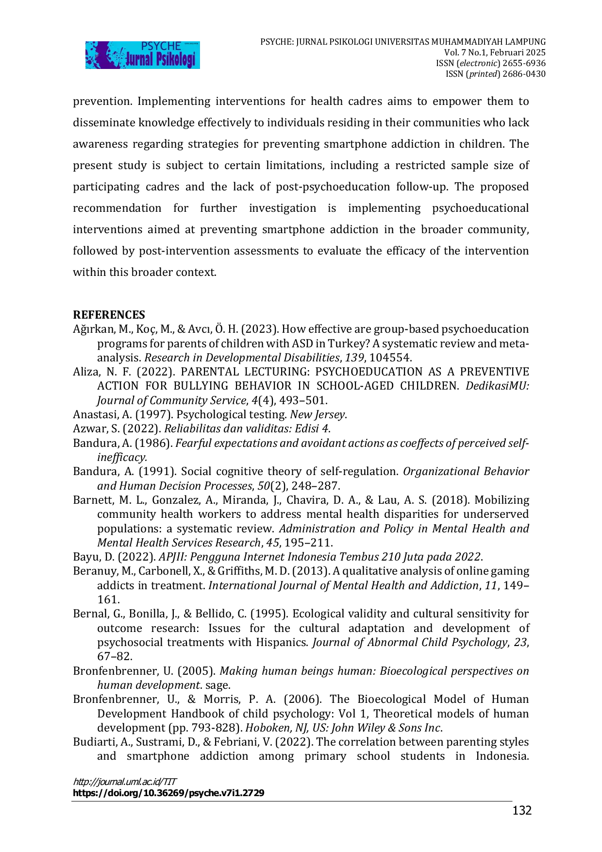 JURIS Psikoedukasi Untuk Mencegah Kecanduan Smartphone Melalui Intervensi Berbasis Komunitas