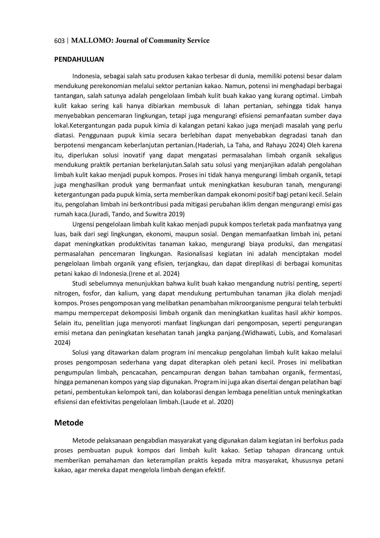 JURIS Inovasi Pengelolaan Limbah Kulit Kakao Solusi Ramah Lingkungan untuk Peningkatan Produktivitas Pertanian