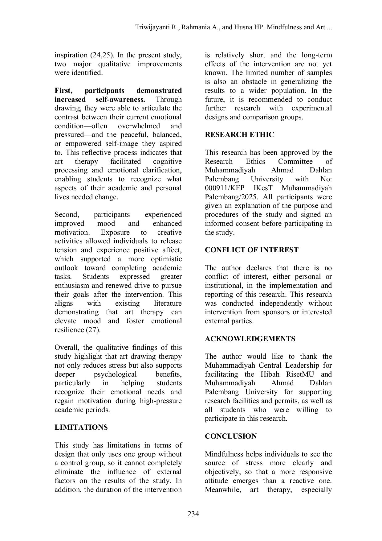 JURIS Mindfulness and Art Therapy Drawing Innovative Therapy to Reduce Student Stress