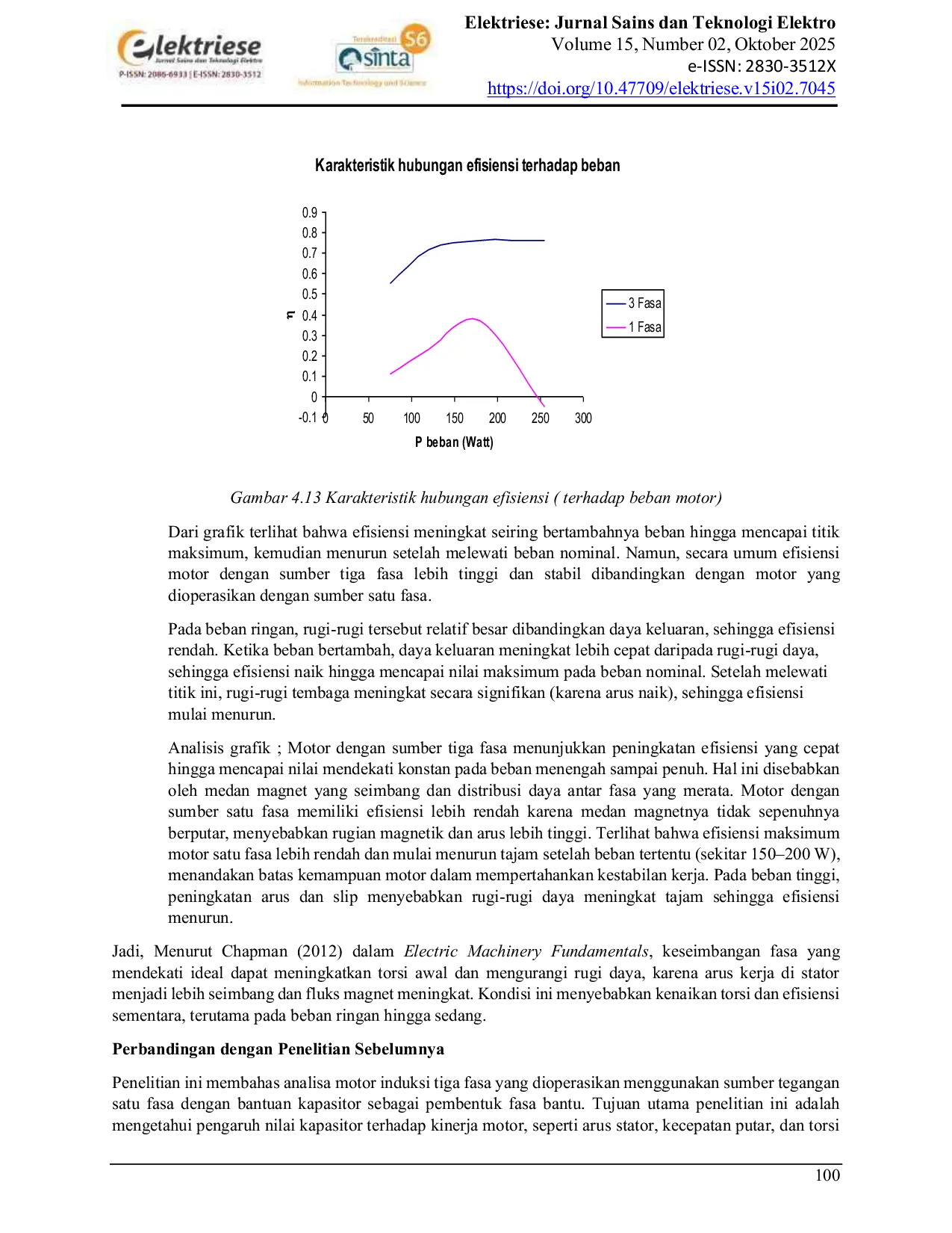 JURIS Studi Analisa Motor Induksi Tiga Fasa dengan Sumber Tegangan Satu Fasa Analysis Study of a Three Phase Induction Motor with a Single Phase Voltage Source