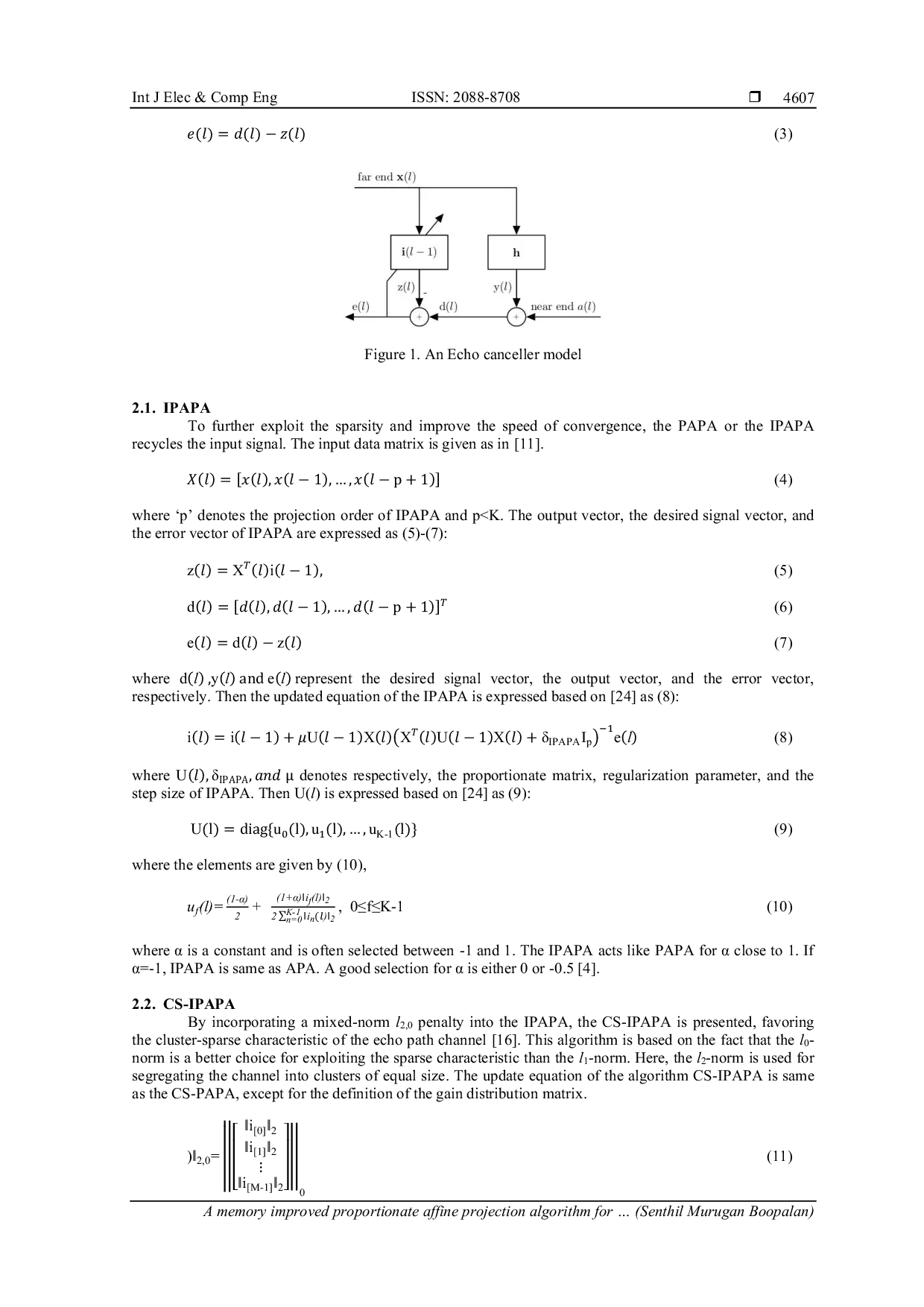 JURIS A memory improved proportionate affine projection algorithm for sparse system identification