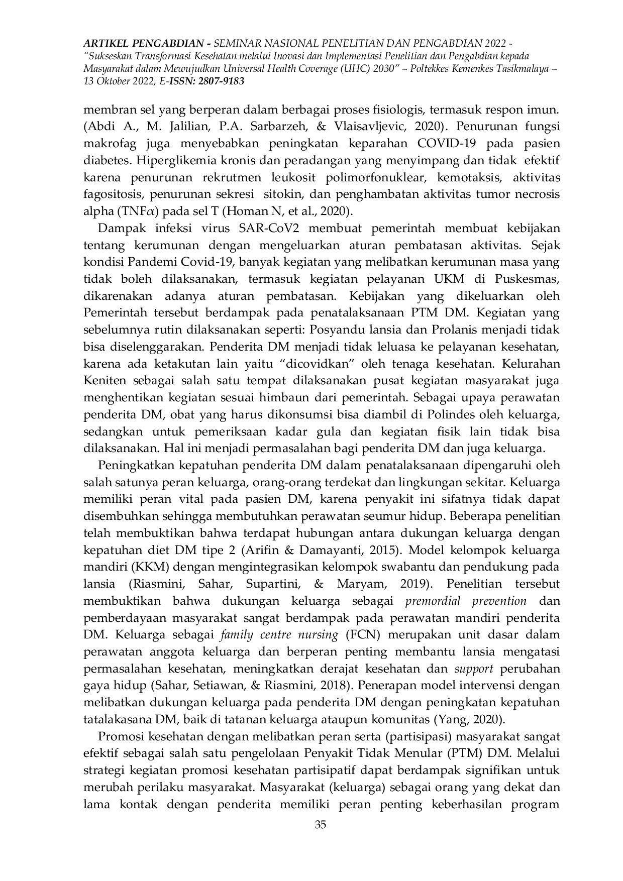 JURIS Empowerment Of Diabetes Mellitus Self Management Education DSME Supportive Group On A Family Based