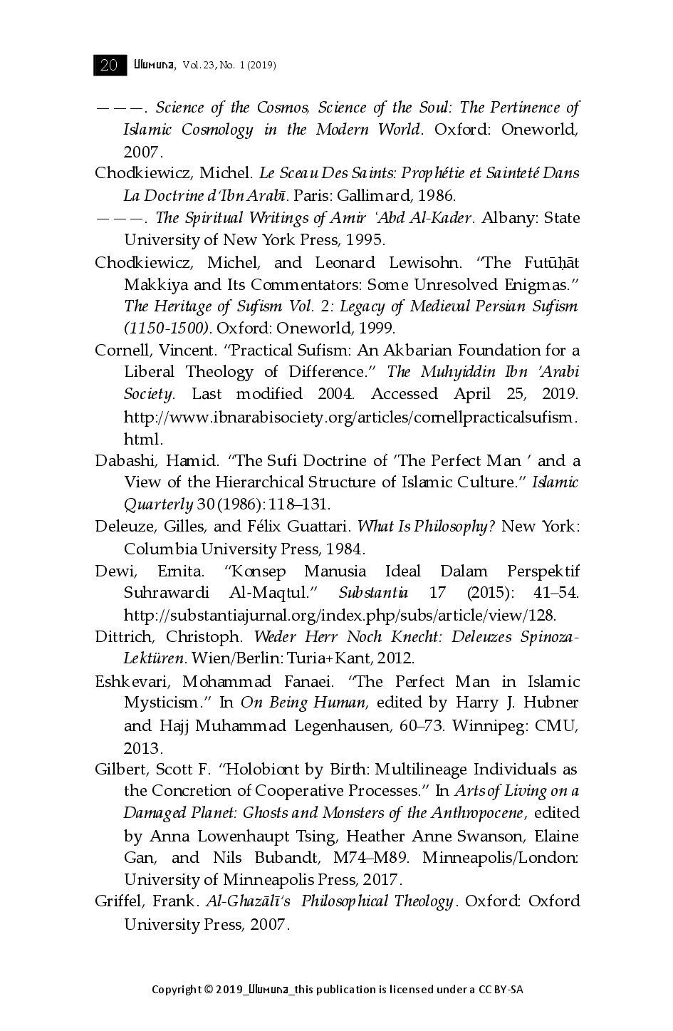 juris Abd al Karm al Jl Waudat al Wujd and Reconfiguring Epistemology