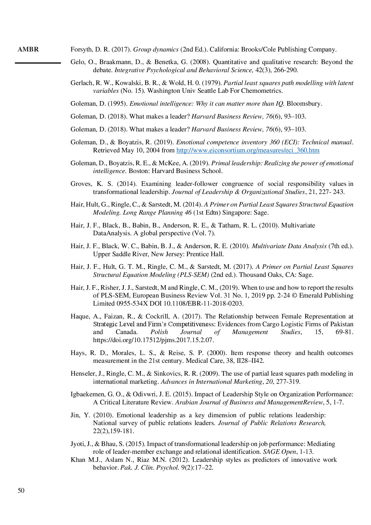 juris Mediating Effect of Emotional Intelligence on the Relationship Between Transformational Leadership and Employees Performance in Lebanese Universities