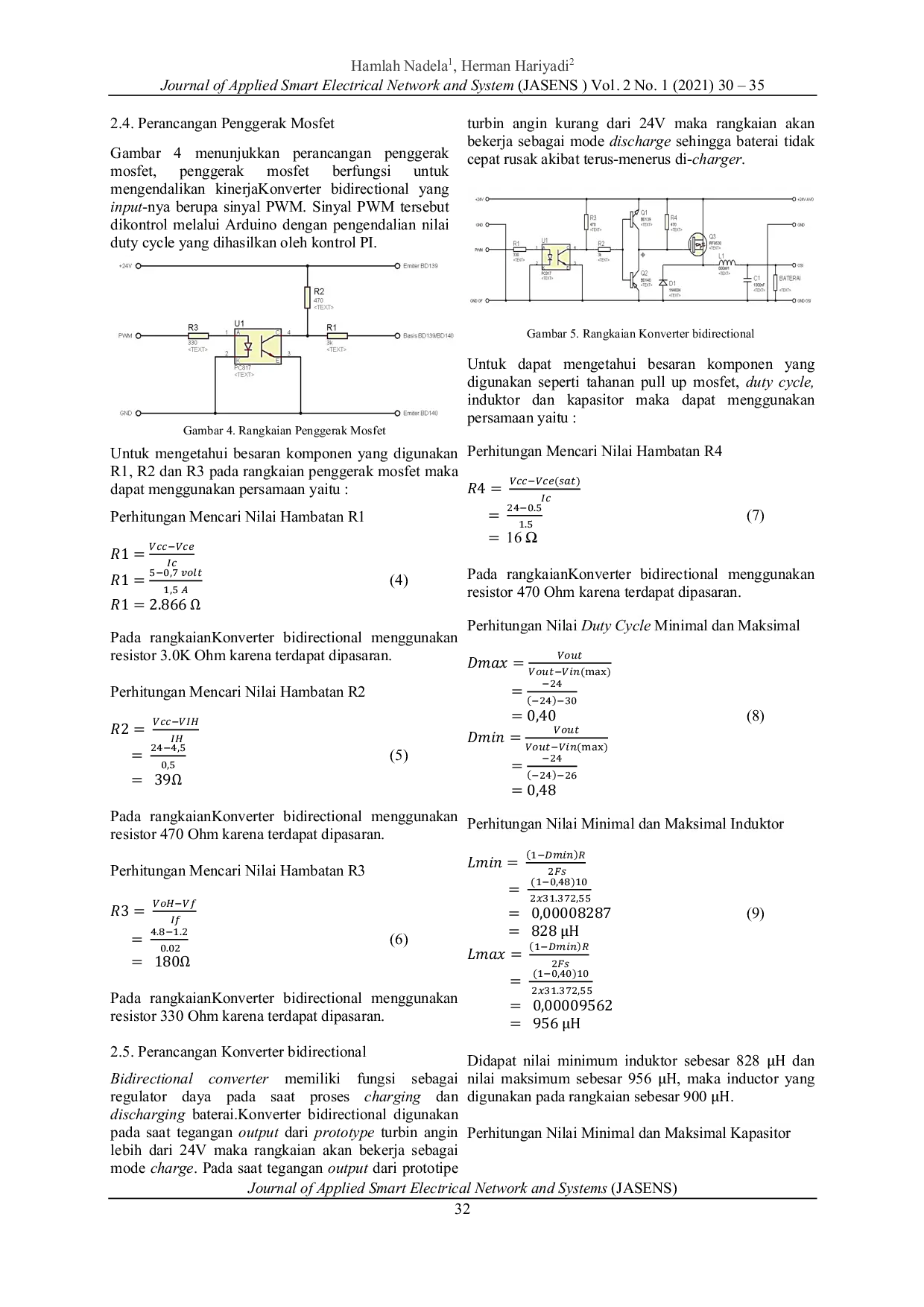 JURIS Implementasi Kontrol Proportional Integral Pada Bidirectional Converter Untuk Sistem Pengisian Baterai Turbin Angin