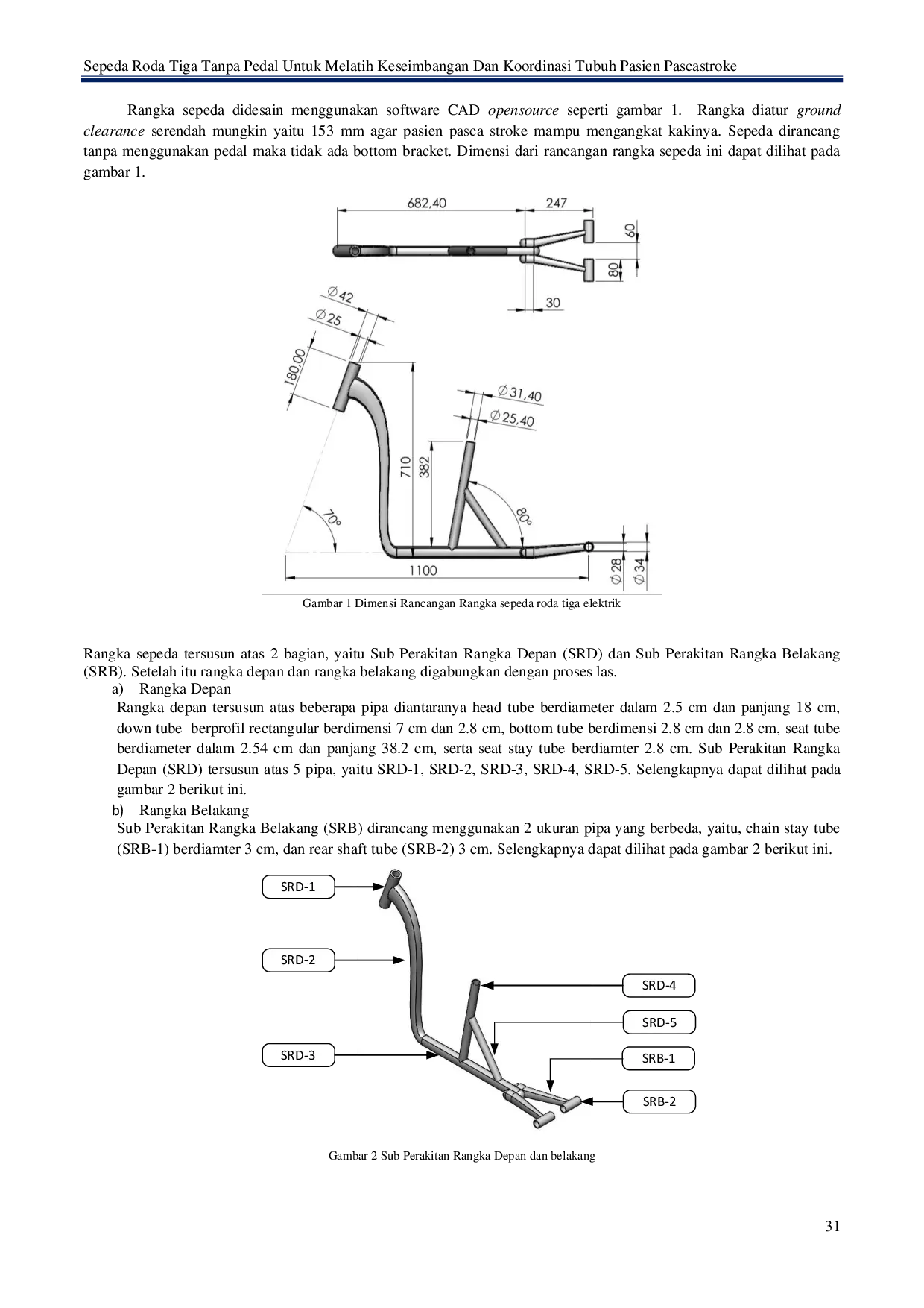 JURIS Sepeda Roda Tiga Tanpa Pedal Untuk Melatih Keseimbangan Dan Koordinasi Tubuh Pasien Pascastroke