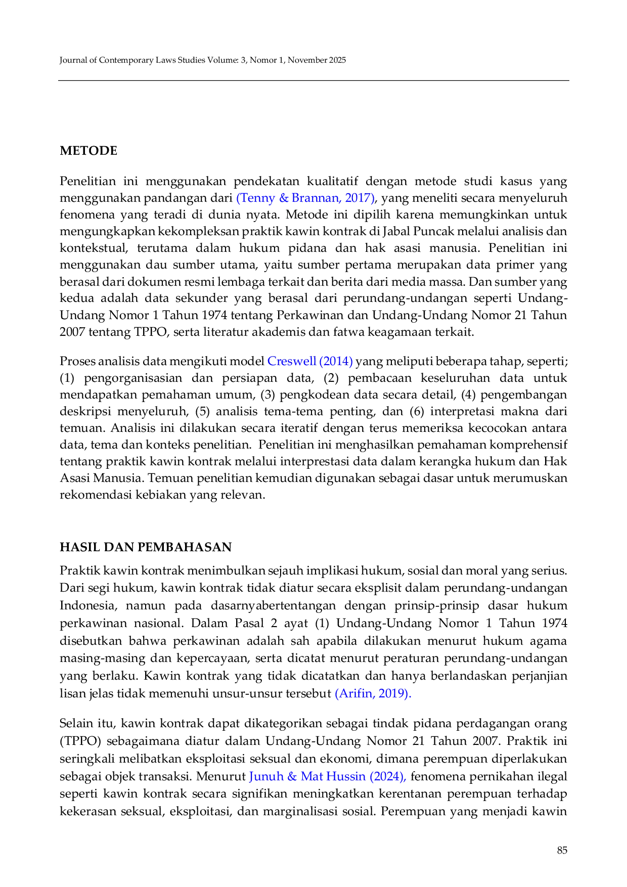 JURIS Fenomena Kawin Kontrak di Jabal Puncak Perspektif Hak Asasi Manusia dan Pencegahan Tindak Pidana Perdagangan Orang sebagai Isu Hukum Kontemporer