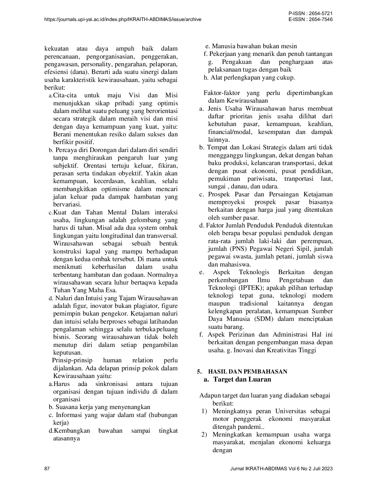 JURIS Penyuluhan Merangsang Jiwa Kewirausahaan Kelompok Produktif Untuk Melahirkan Usahawan Muda Mandiri Di Kalangan Pemuda Dan Pemudi RW 023 Kelurahan Teluk Pucung Kecamatan Bekasi Utara Kota Bekasi