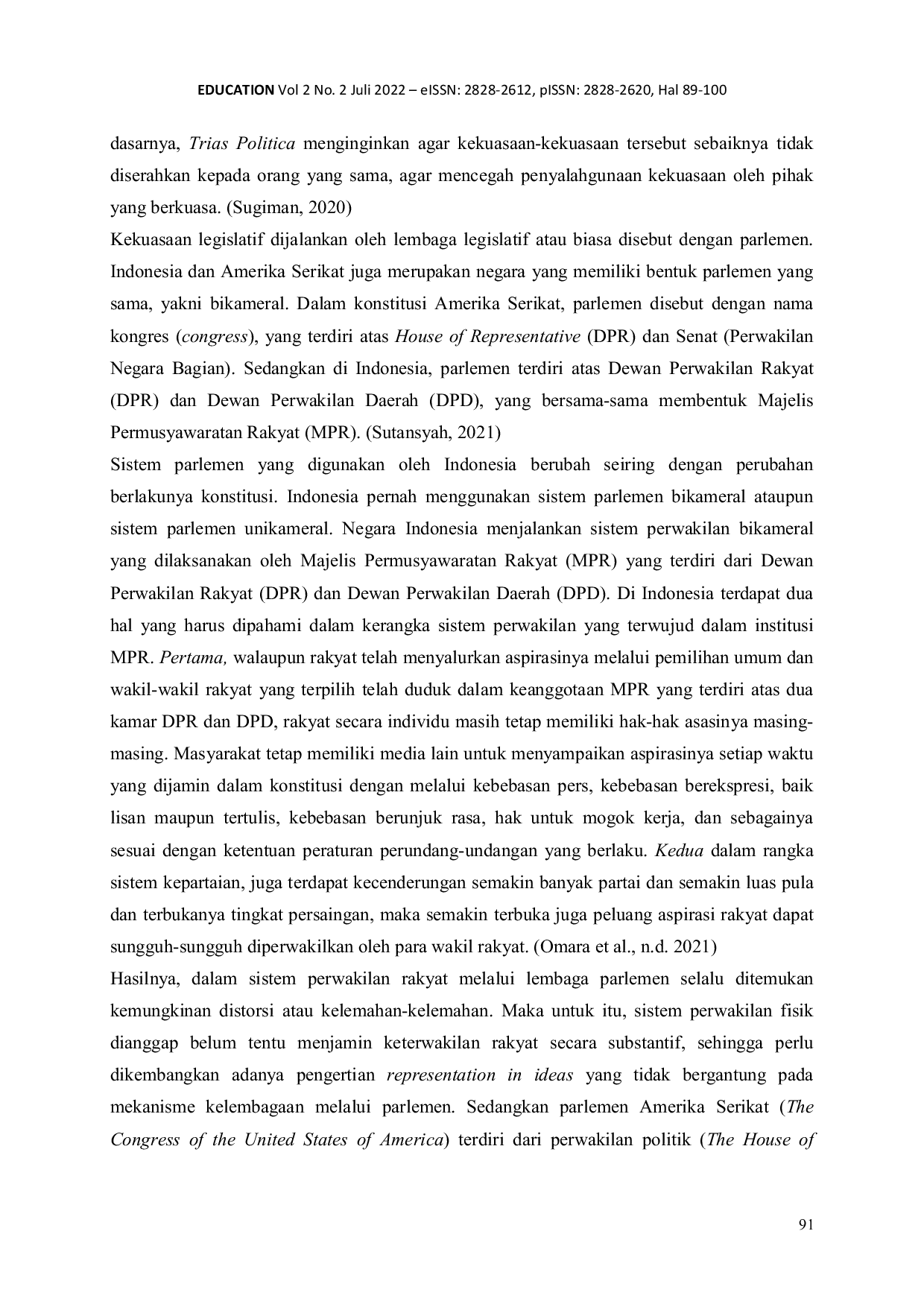 JURIS Perbandingan Parlemen di Indonesia dengan Amerika Serikat