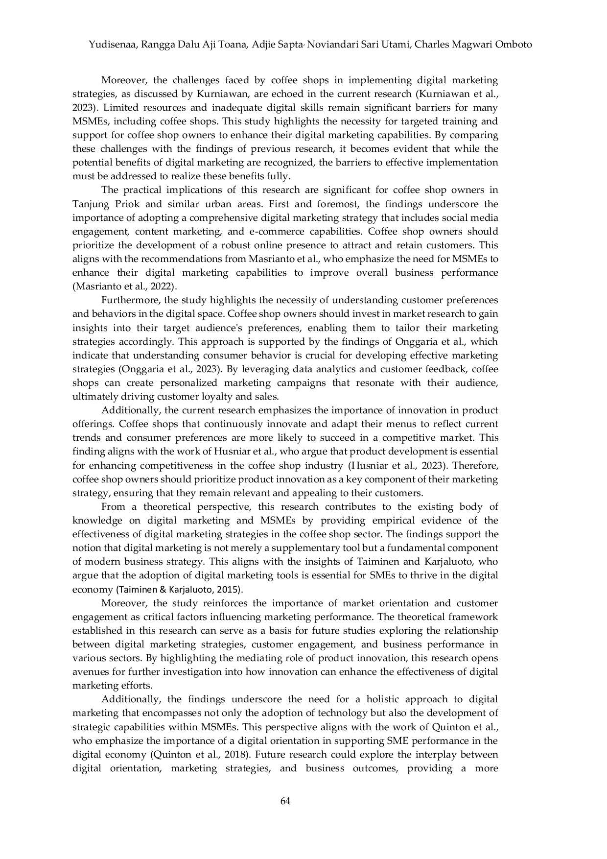 JURIS Digital Marketing Strategy Analysis in MSMEs Case Study of El Shop in Tanjung Priok