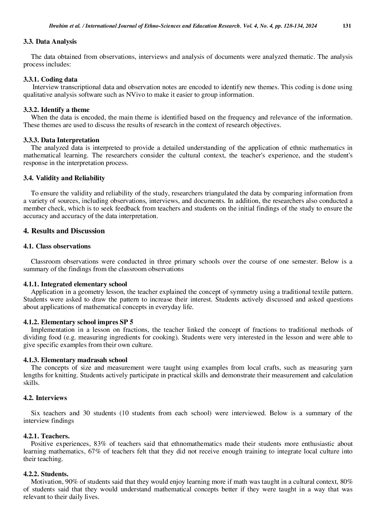 JURIS Building an Understanding of Mathematics through Ethnic Mathematics A Case Study of Learning in Bintuni Bay Regency