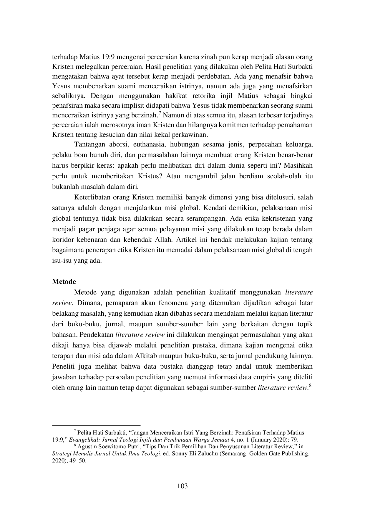 JURIS Etika Terapan Dalam Misi Global