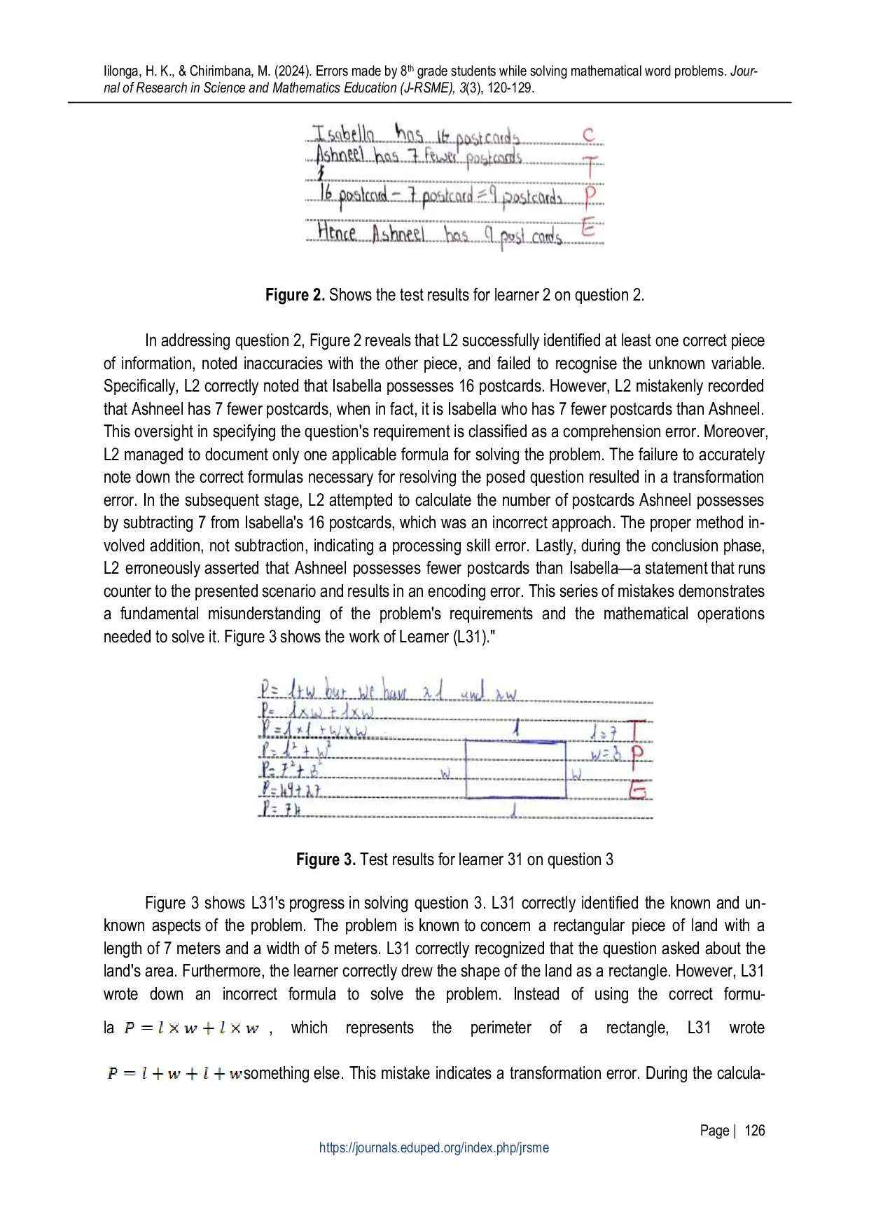 JURIS Errors Made by 8th Grade Students while Solving Mathematical Word Problems