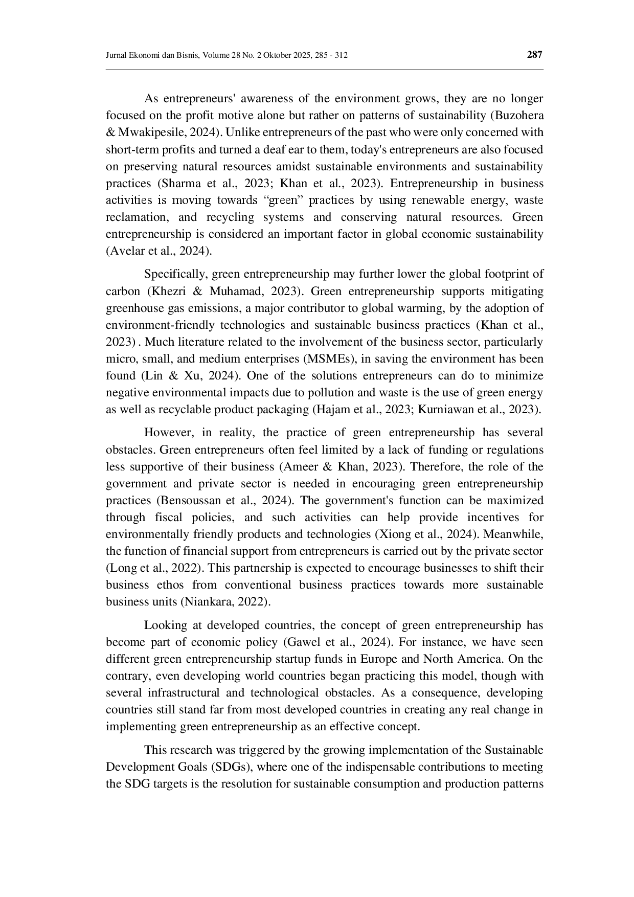 juris Exploring green entrepreneurship for global economic sustainability A bibliometric and systematic review