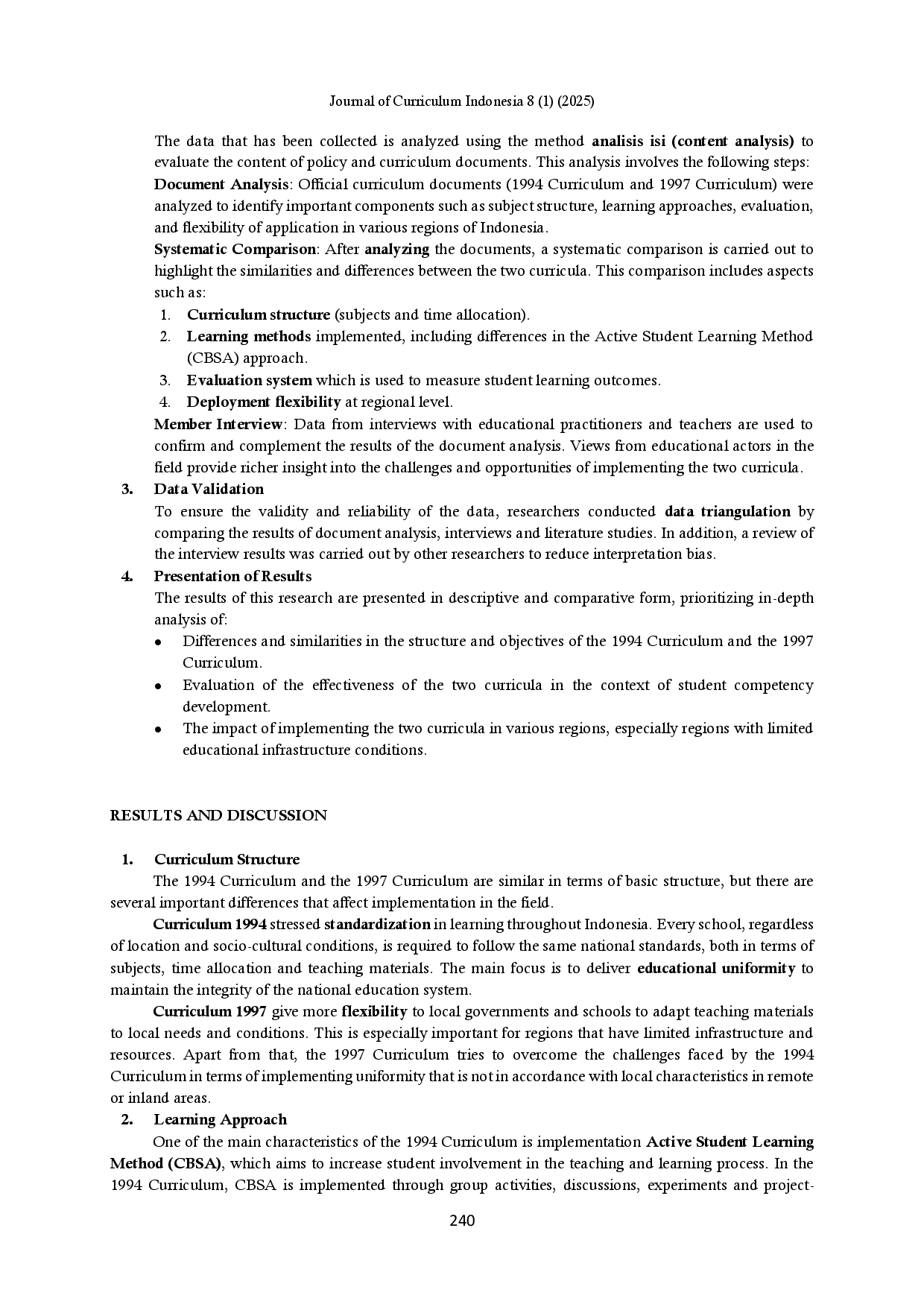 juris Analysis of the 1994 Curriculum and the 1997 Curriculum