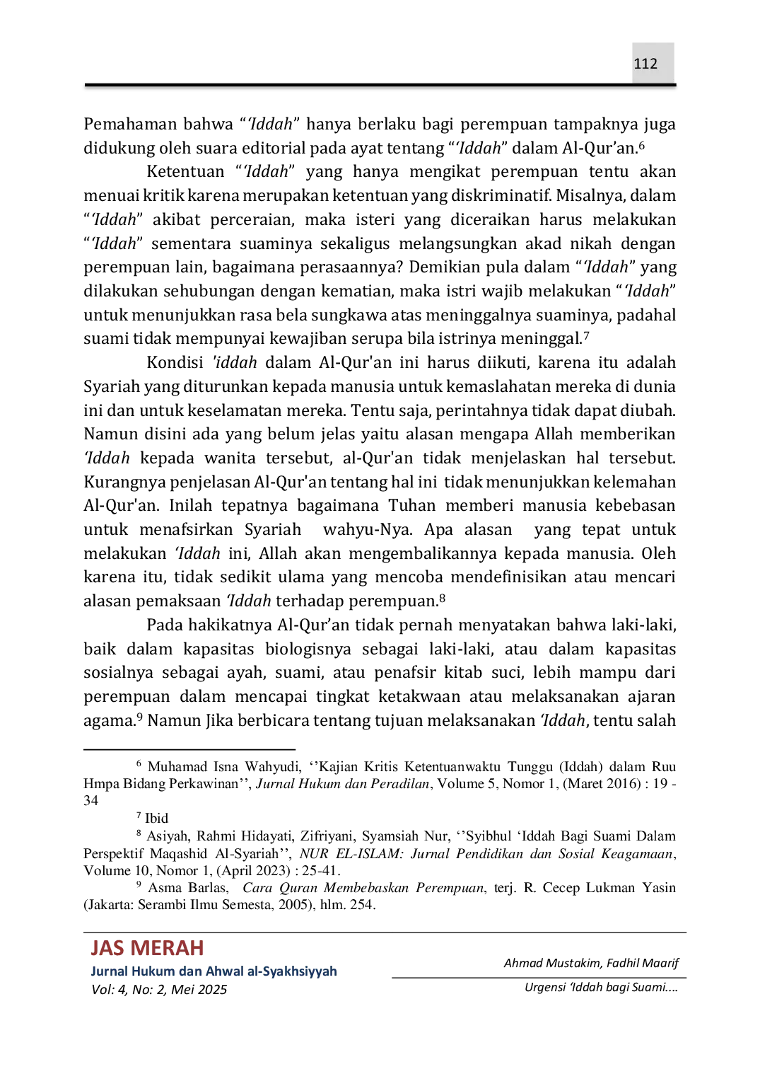JURIS URGENSI IDDAH BAGI SUAMI DINAMIKA PERKEMBANGAN HUKUM Studi SE DIRJEN NO P 005 DJ III HK 00 7 10 2021 Tentang Pernikahan dalam Masa Iddah Istri