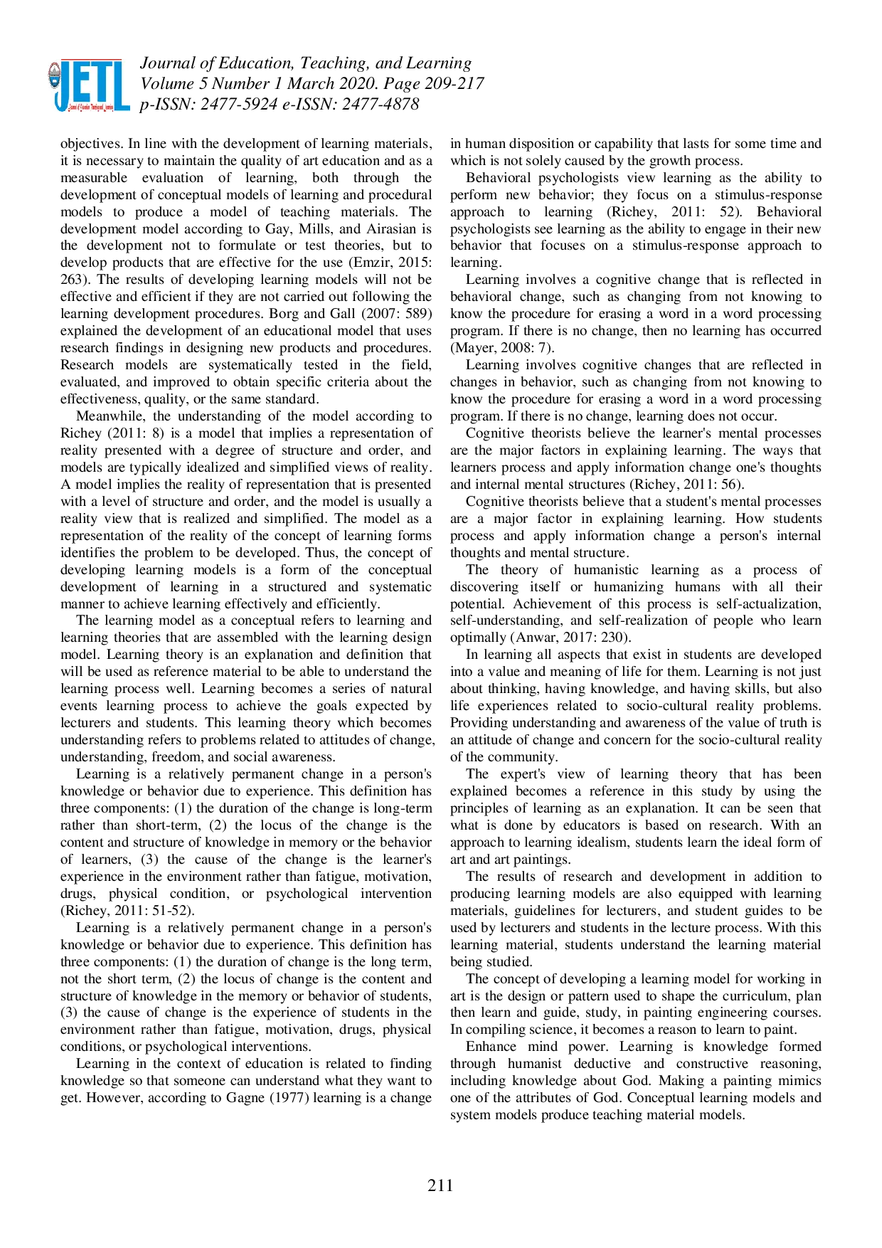 juris Instructional Model Development for Painting