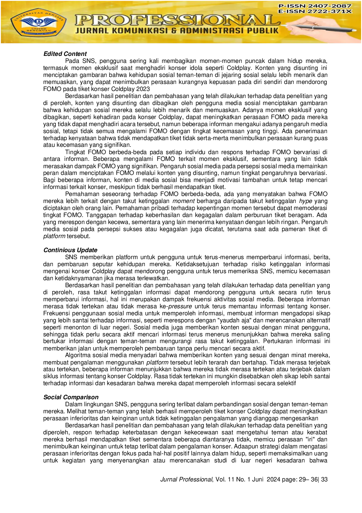 JURIS Ticket War Konser Coldplay dan Fenomena Fear of Missing Out