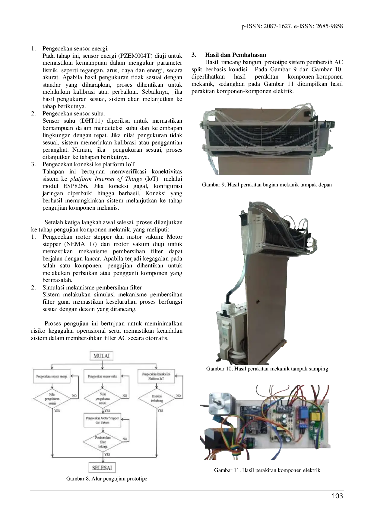 JURIS Optimasi Efisiensi Perawatan Air Conditioning Tipe Split dengan Penerapan Pembersih Filter Otomatis Berbasis Condition Base Maintenance