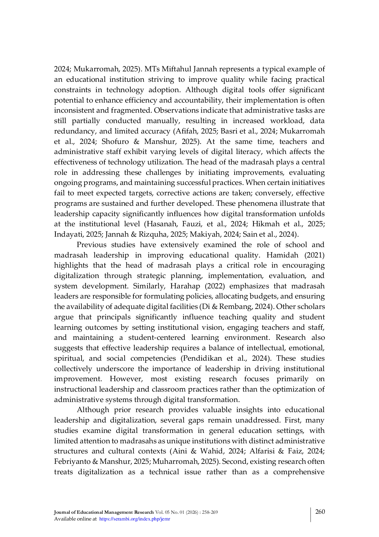 JURIS Leadership Strategies of the Head of Madrasah in Enhancing the Effectiveness of Educational Administration at Madrasah