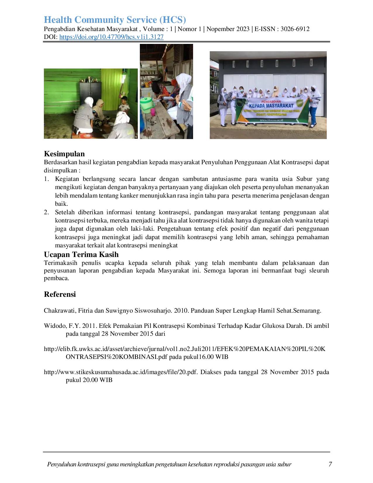 juris Penyuluhan kontrasepsi guna meningkatkan pengetahuan kesehatan reproduksi pasangan usia subur