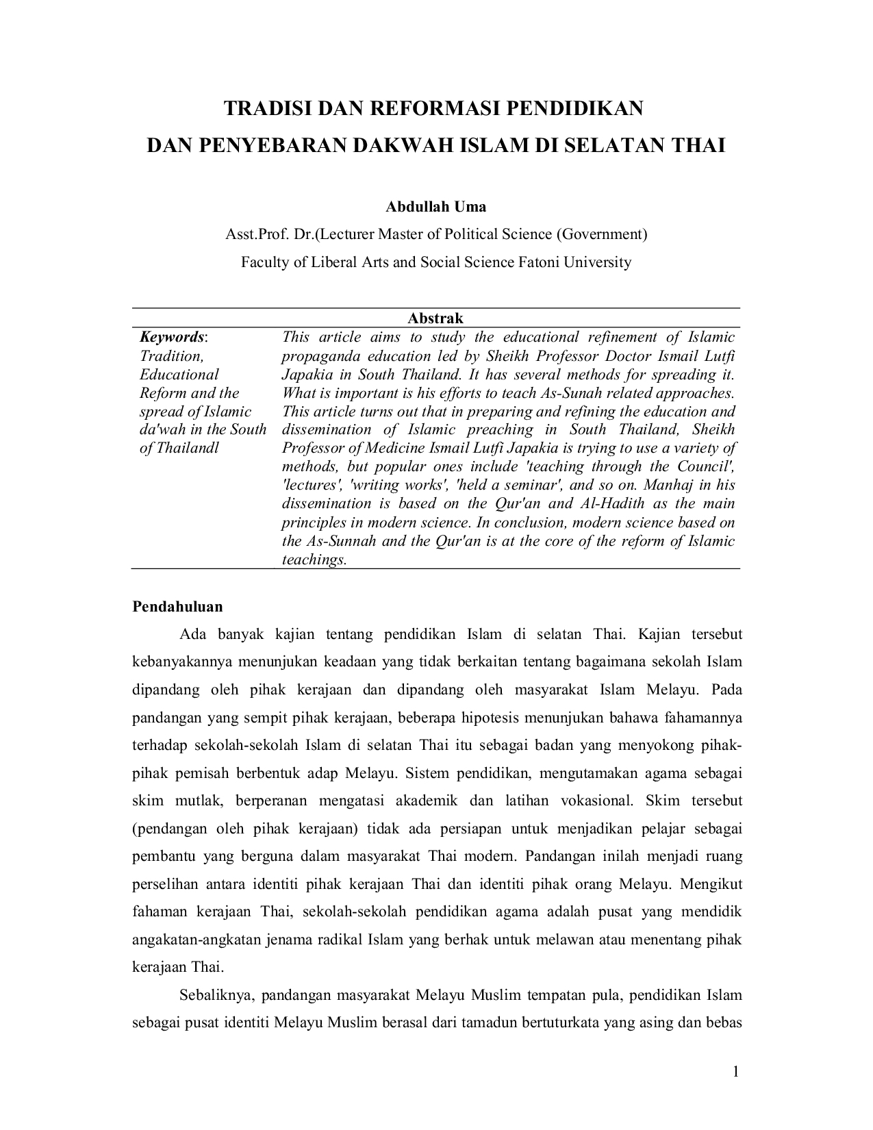 JURIS Penguatan Diplomasi Islam