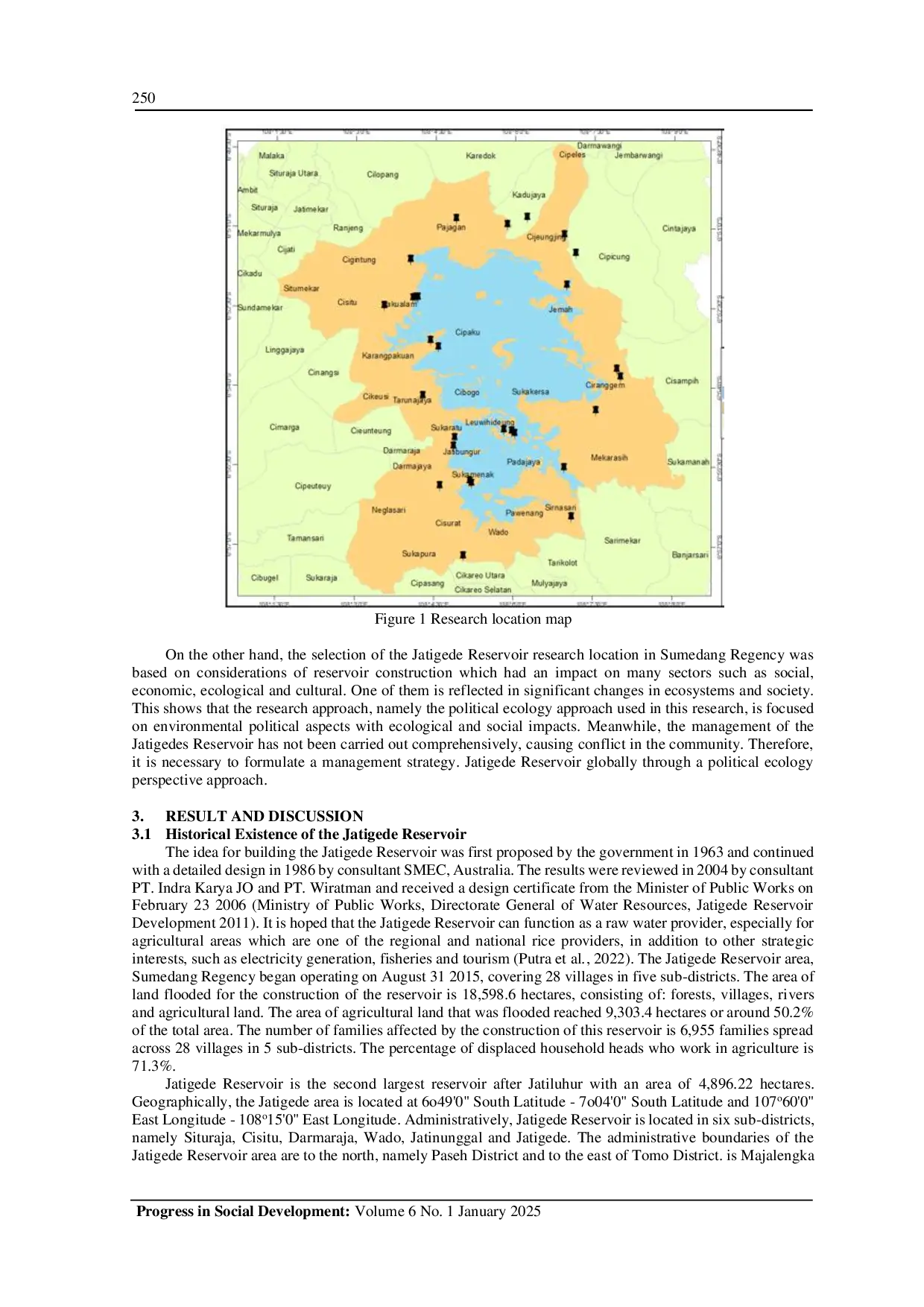 JURIS Ecosystem Management And Impact Of Jatigede Reservoir Construction Activities In The Political Ecology Perspective