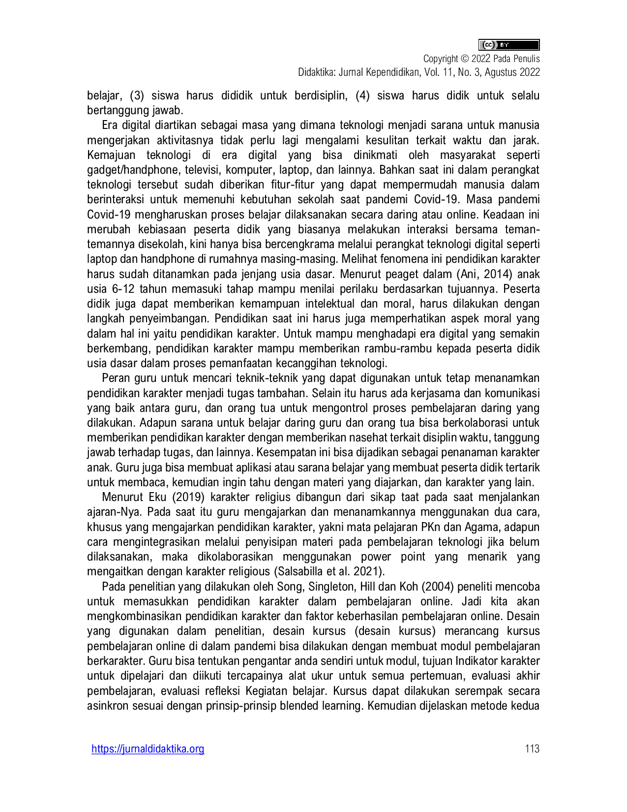 JURIS Implementasi Pendidikan Karakter pada Masa Pandemi Covid 19 dalam Dunia Pendidikan