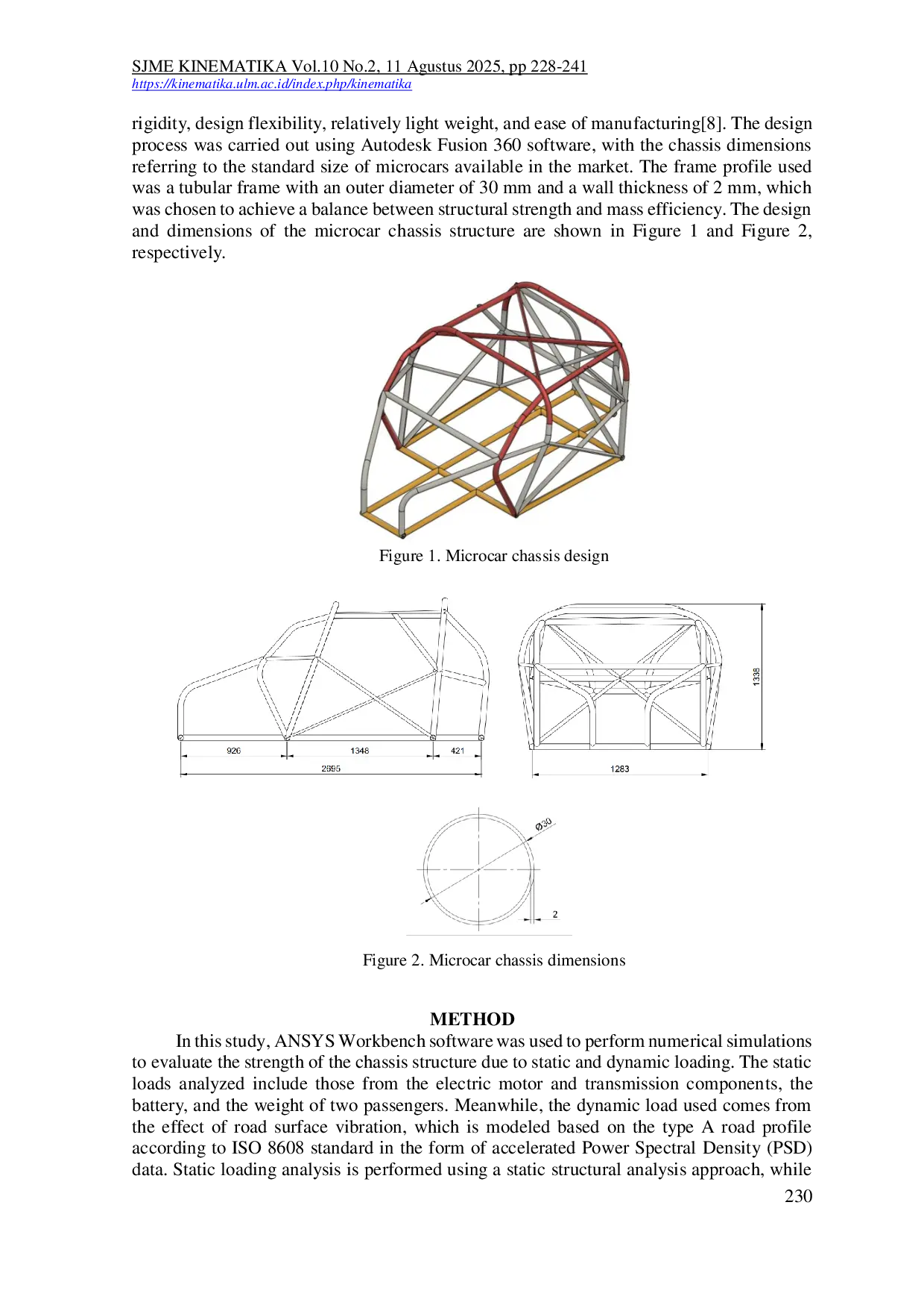JURIS Studi Numerik Kekuatan Bahan pada Struktur Chassis dengan Beban Statis dan Dinamis