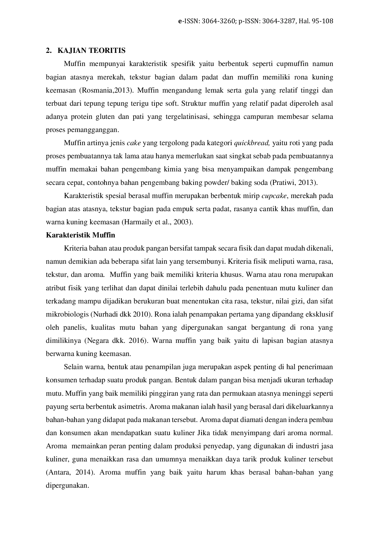 JURIS Penggunaan Tepung Jagung pada Pembuatan Muffin dalam Upaya Menciptakan Produk Inovasi dari Tepung Jagung