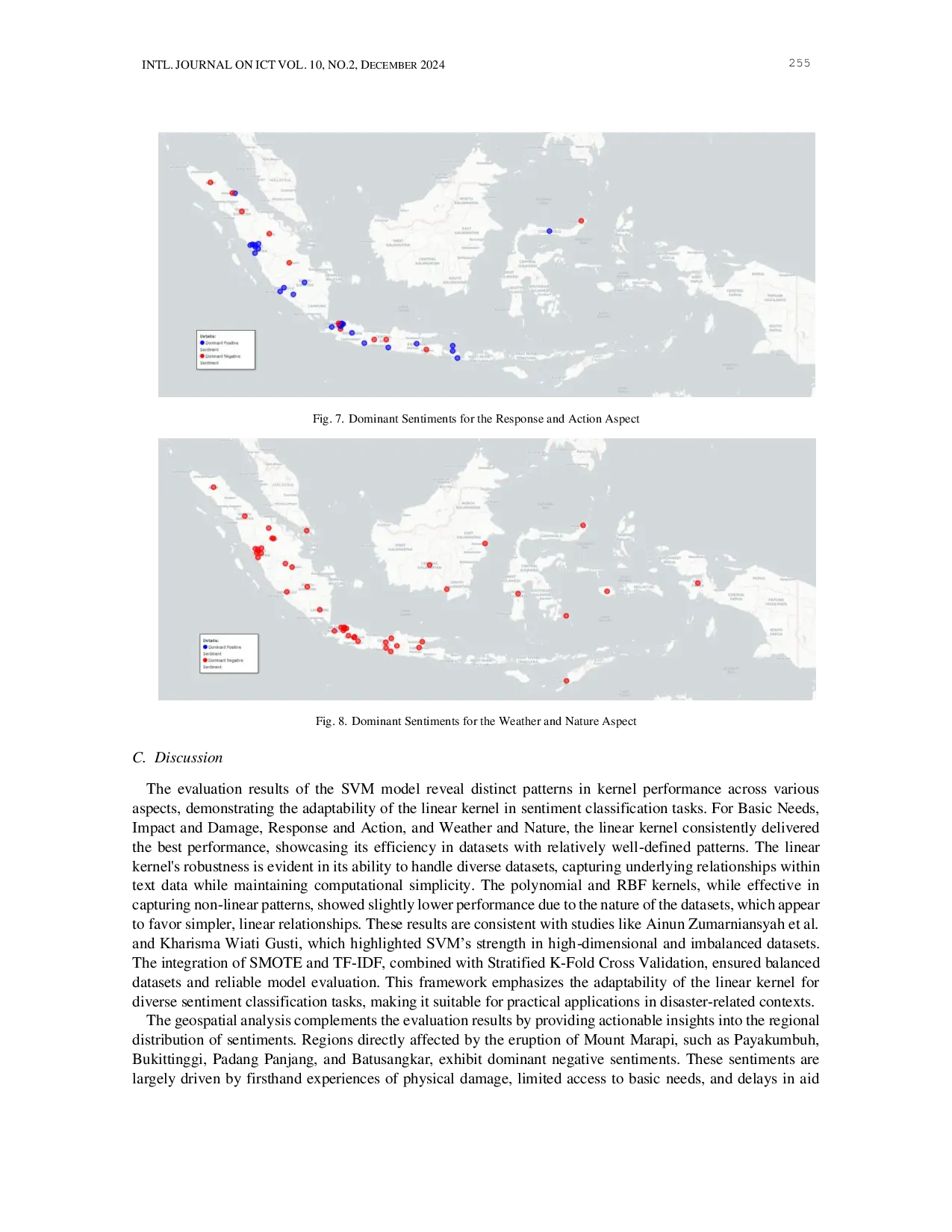 JURIS Geospatial Sentiment Analysis Using Twitter Data on Natural Disasters in Indonesia with Support Vector Machine SVM Algorithm